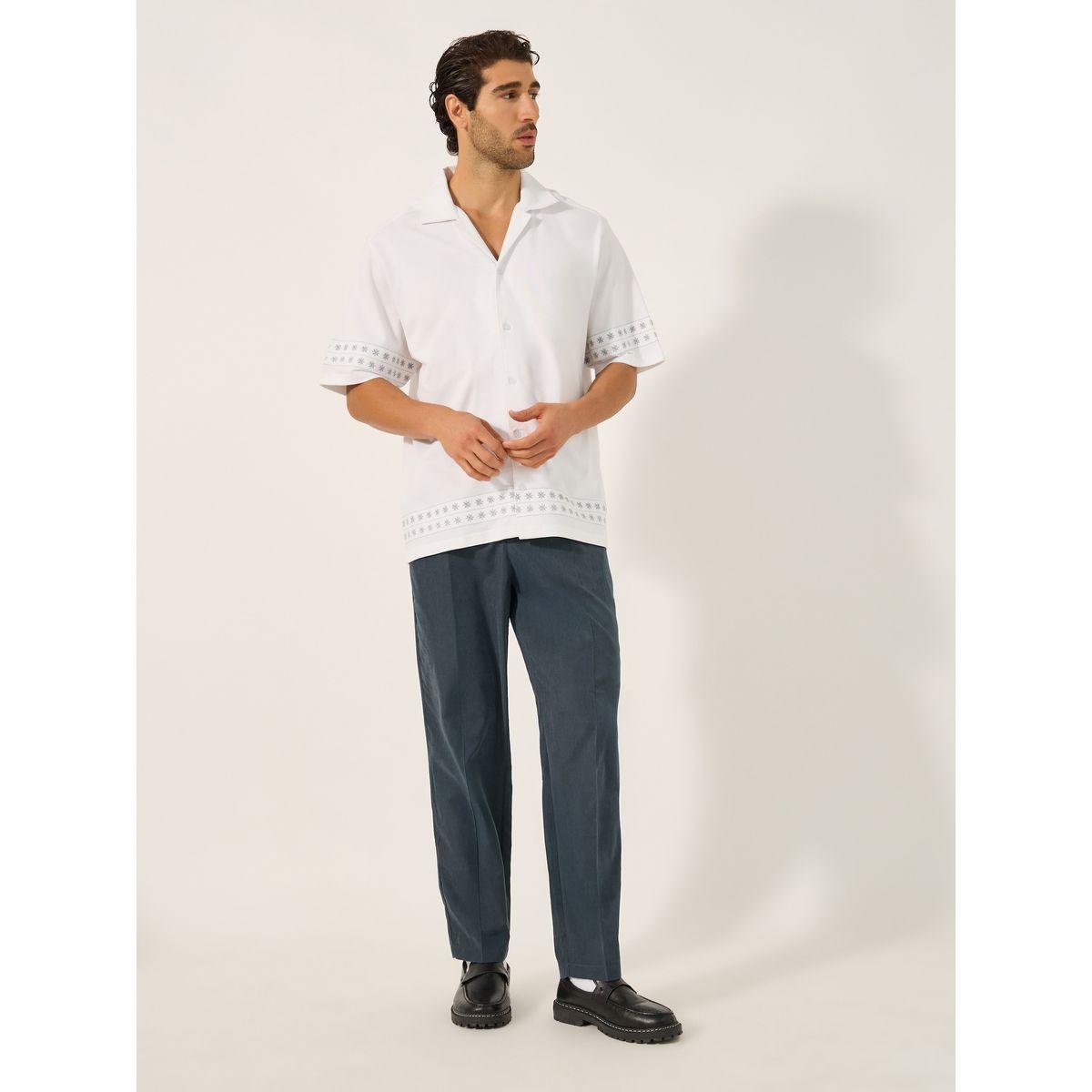 Styli Men Navy Blue Tailored Pants-men-clothing-bottoms-trousersandchinos-trousers-image-2