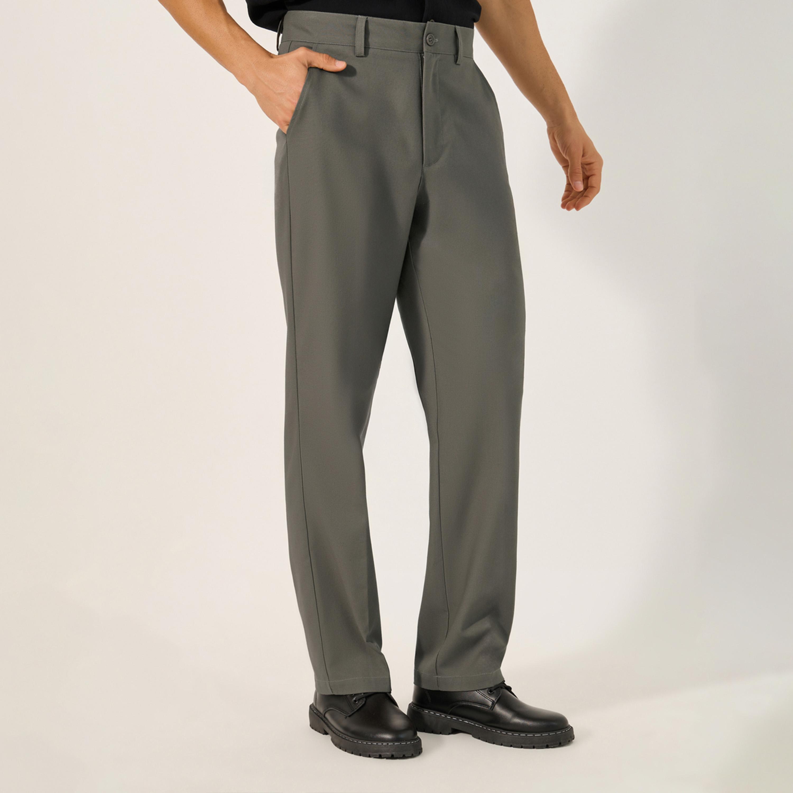 Styli Mid Rise Wide Leg Linen Blend Trousers-men-clothing-bottoms-trousersandchinos-trousers-image-1