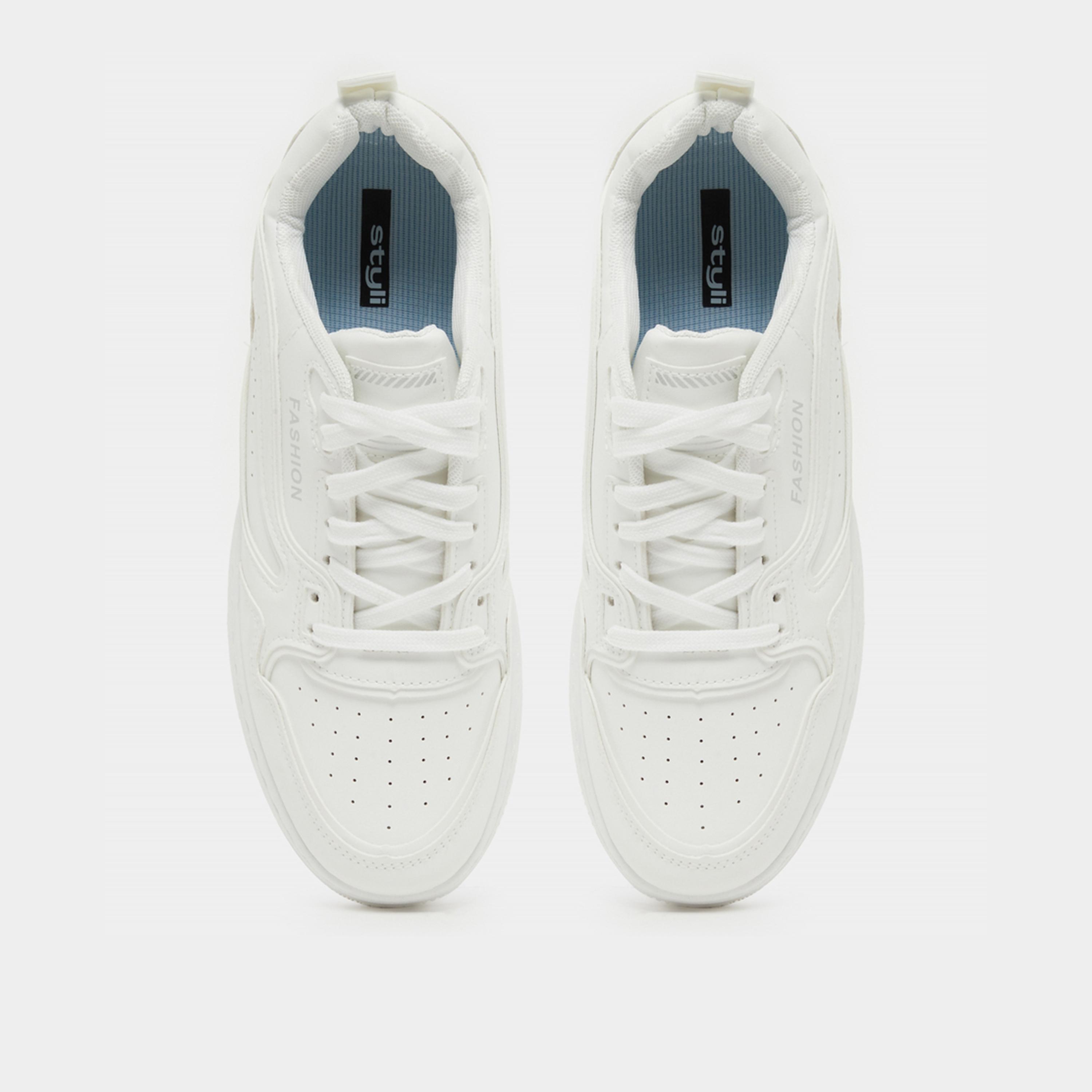 Styli Low Top Platform Sole Lace Up Sneakers-men-shoes-sneakers-image-5