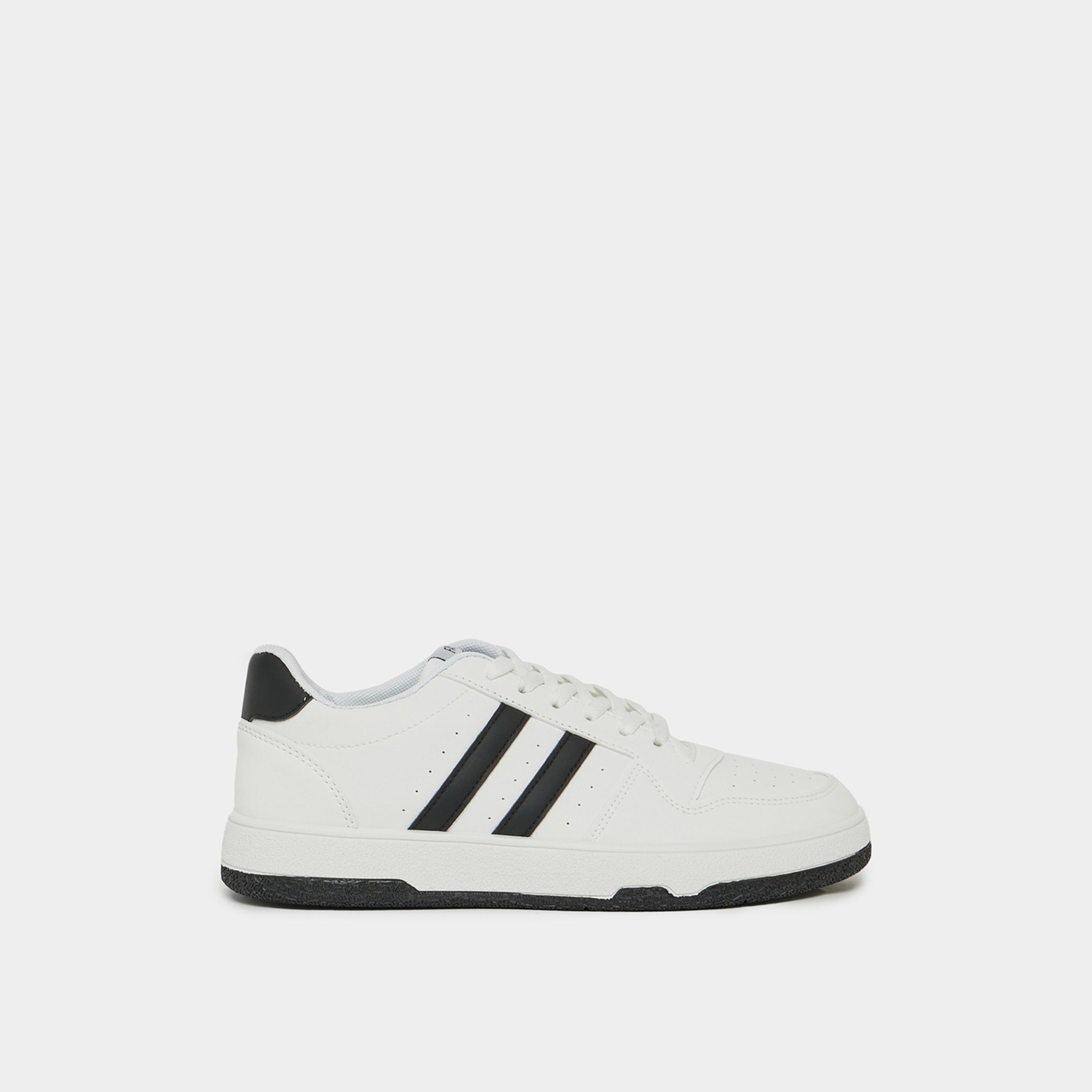 Styli Two Stripe Low Top Lace Up Sneakers-men-shoes-sneakers-image-1