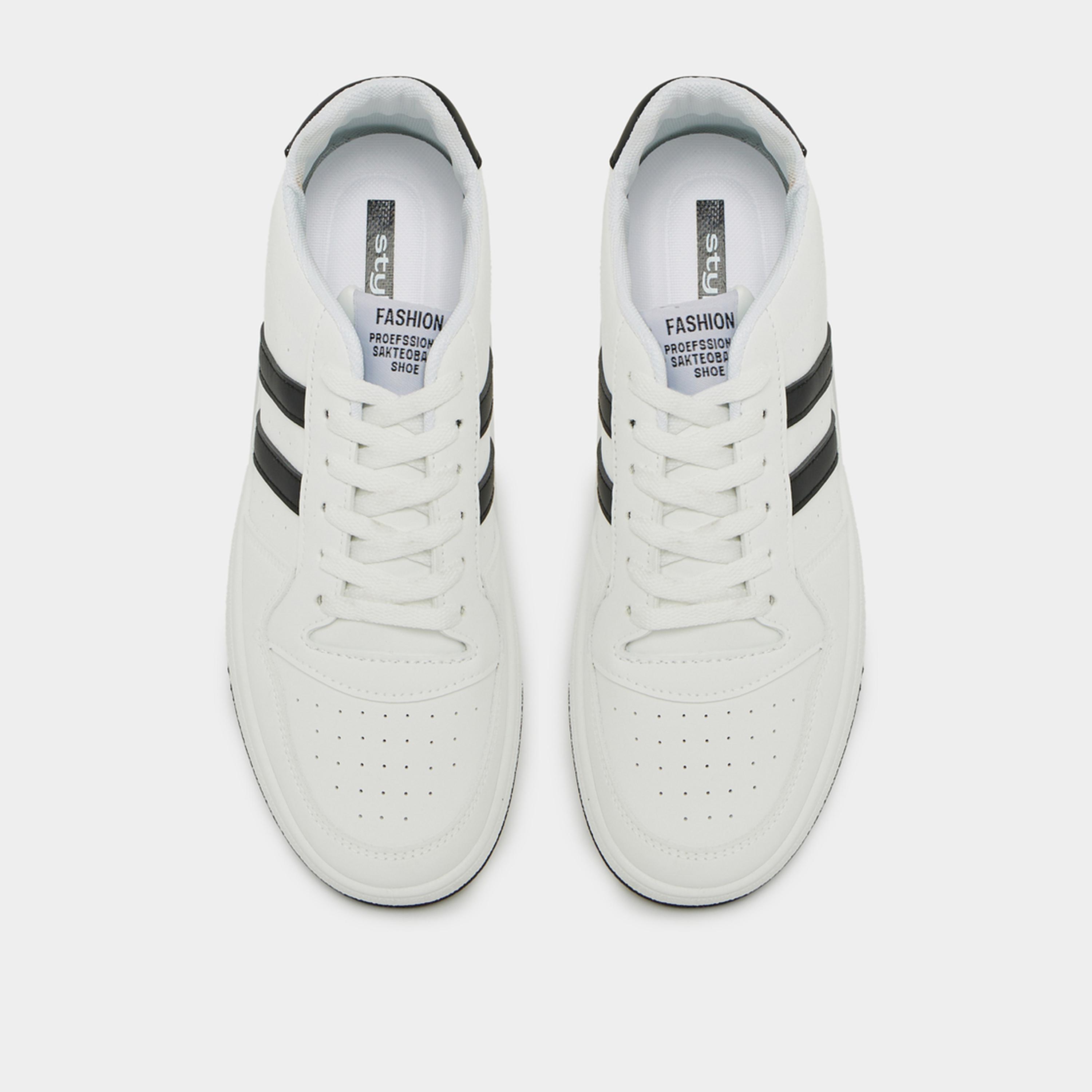 Styli Two Stripe Low Top Lace Up Sneakers-men-shoes-sneakers-image-5