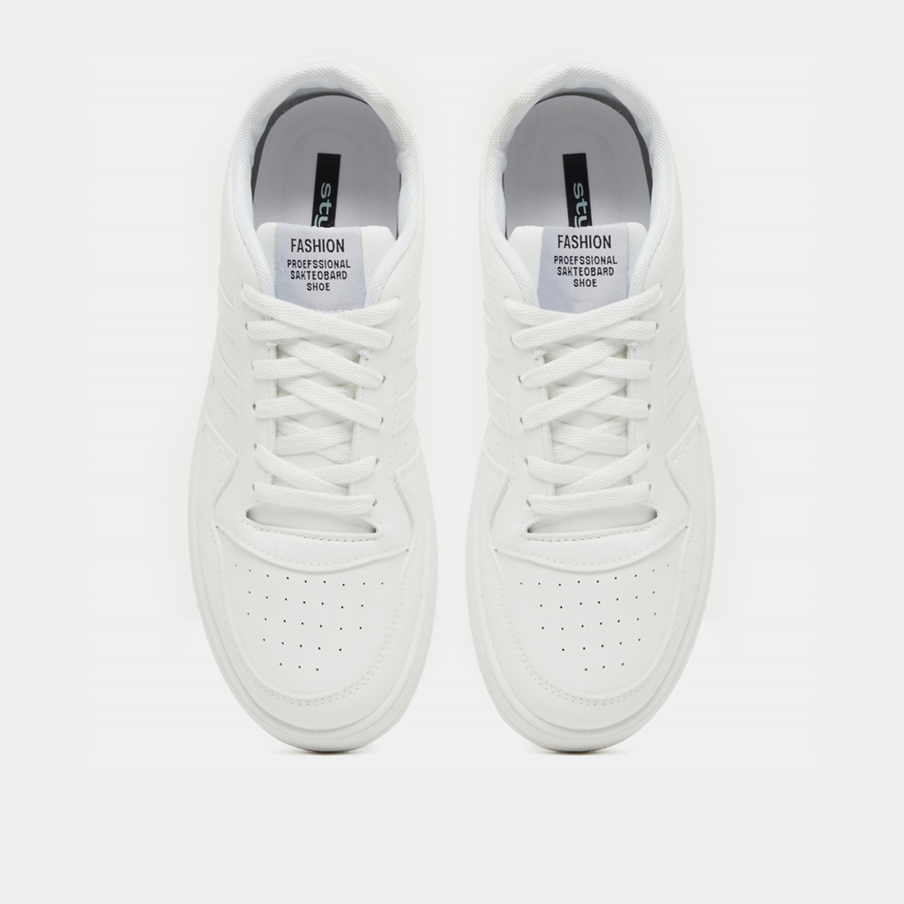 Styli Striped Low Top Lace Up Sneakers-men-shoes-sneakers-image-5