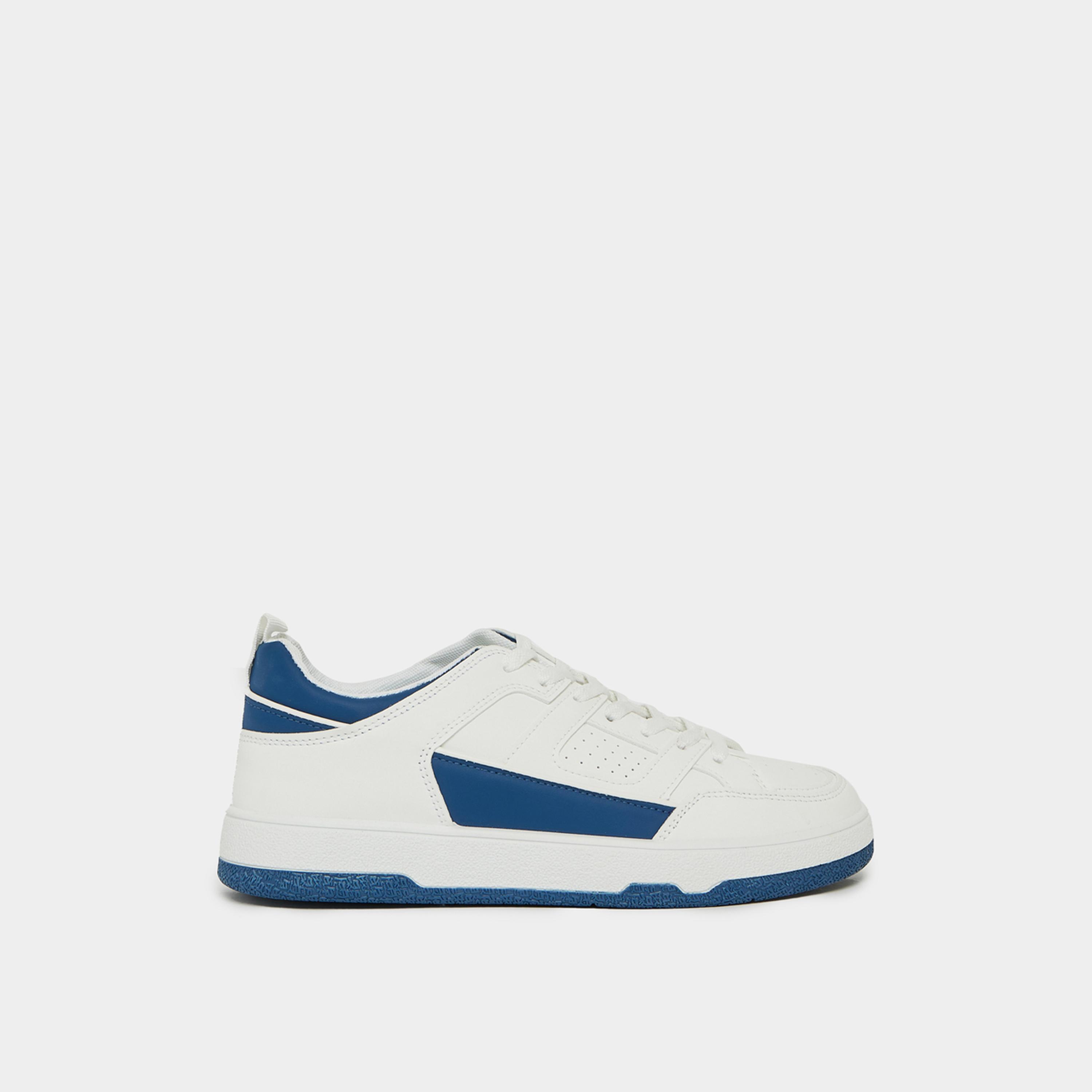 Styli Color Block Low Top Lace Up Sneakers-men-shoes-sneakers-image-1