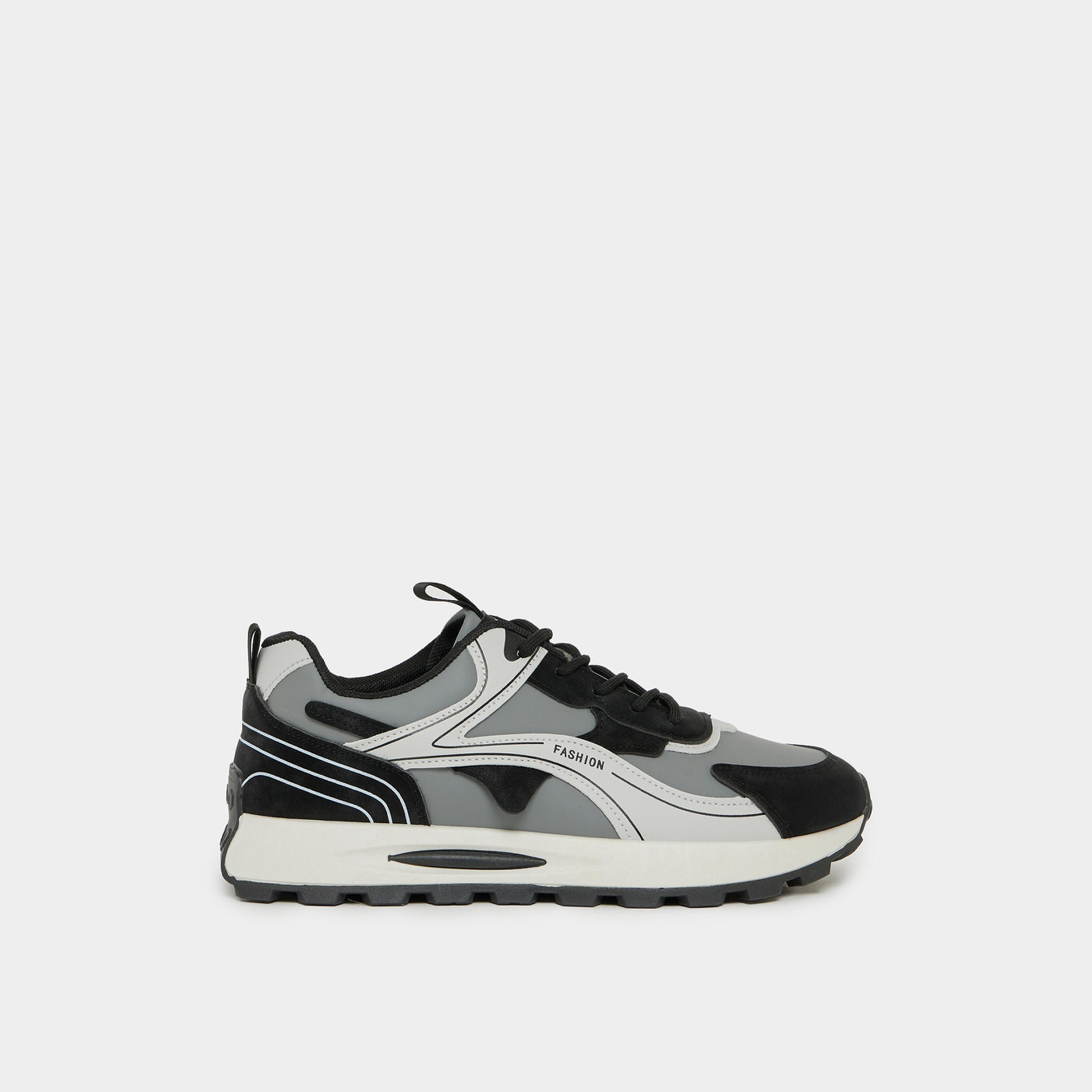 Styli Breathable Lightweight Lace Up Sneakers-men-shoes-sneakers-image-1