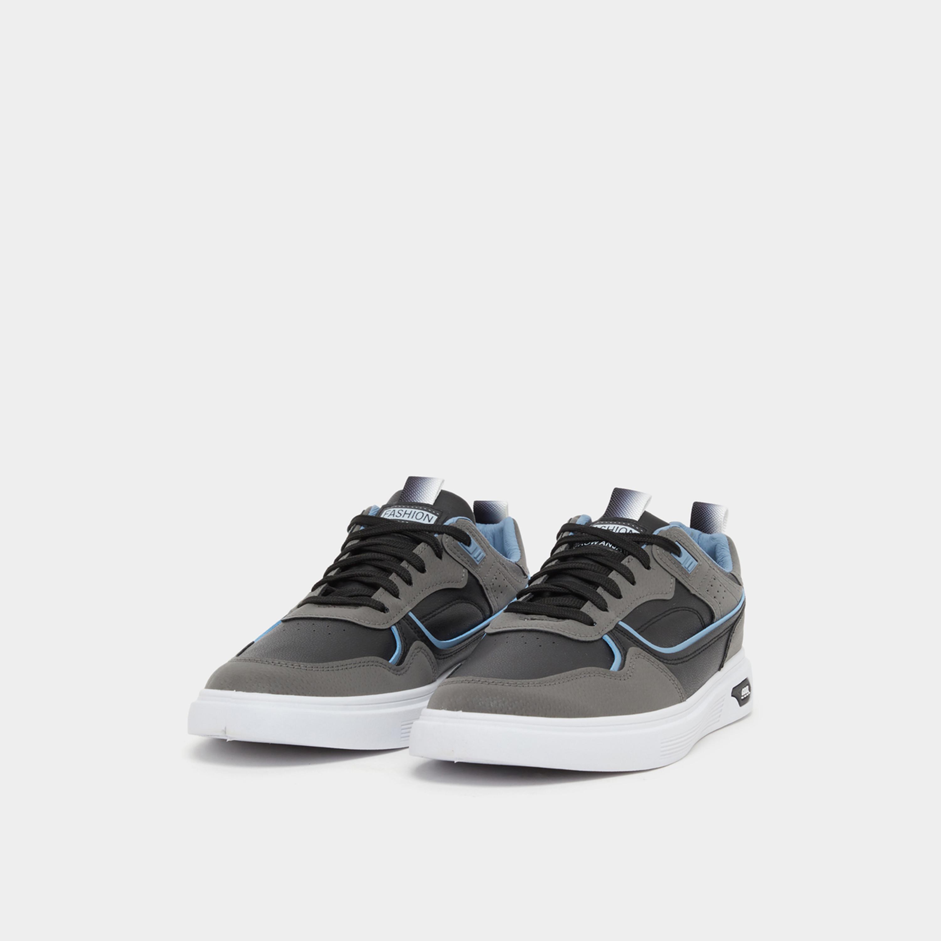 Styli Color Block Platform Sole Lace Up Sneakers-men-shoes-sneakers-image-2