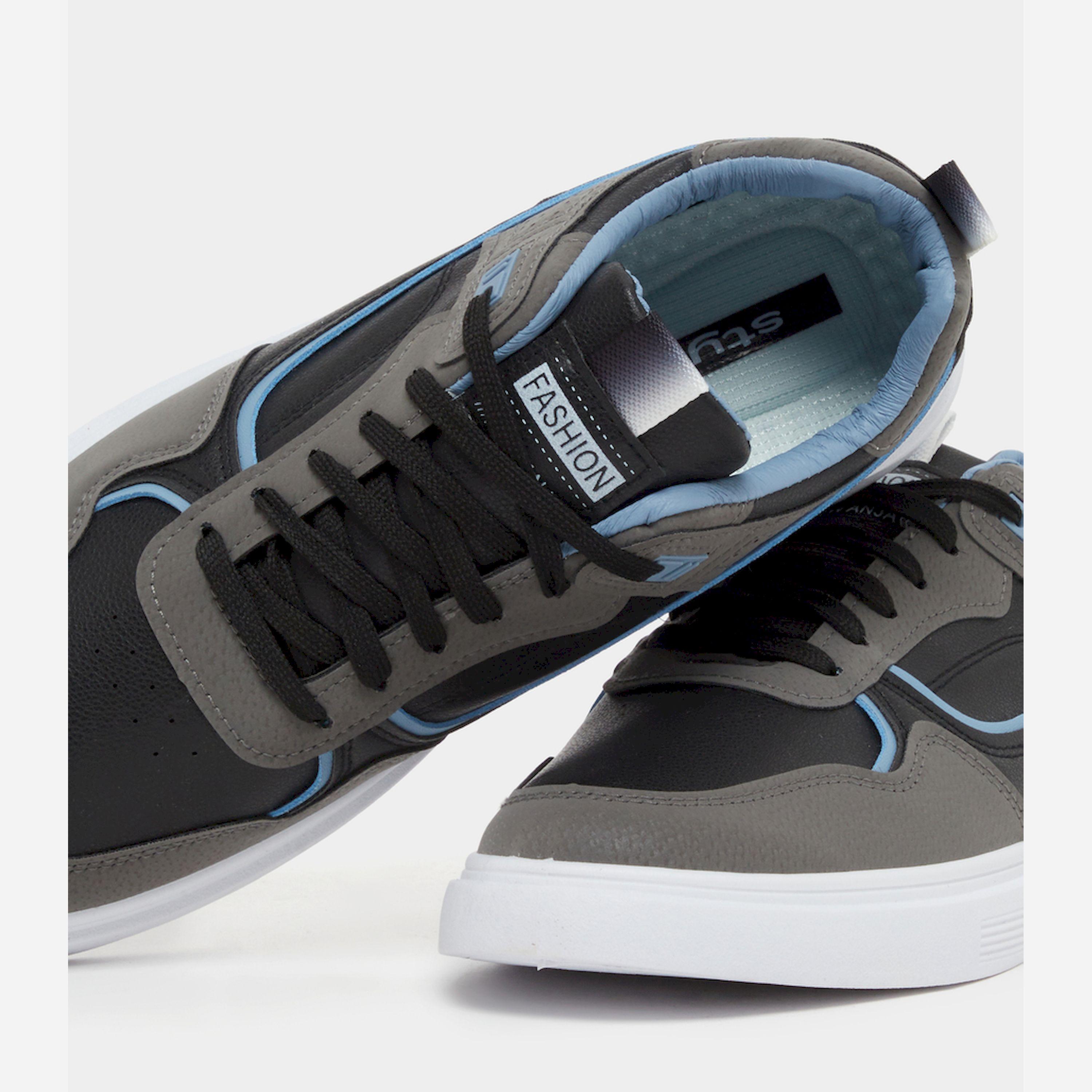 ستايلي - حذاء رياضي بألوان متباينة ذو نعل سميك ورباط-men-shoes-sneakers-image-3