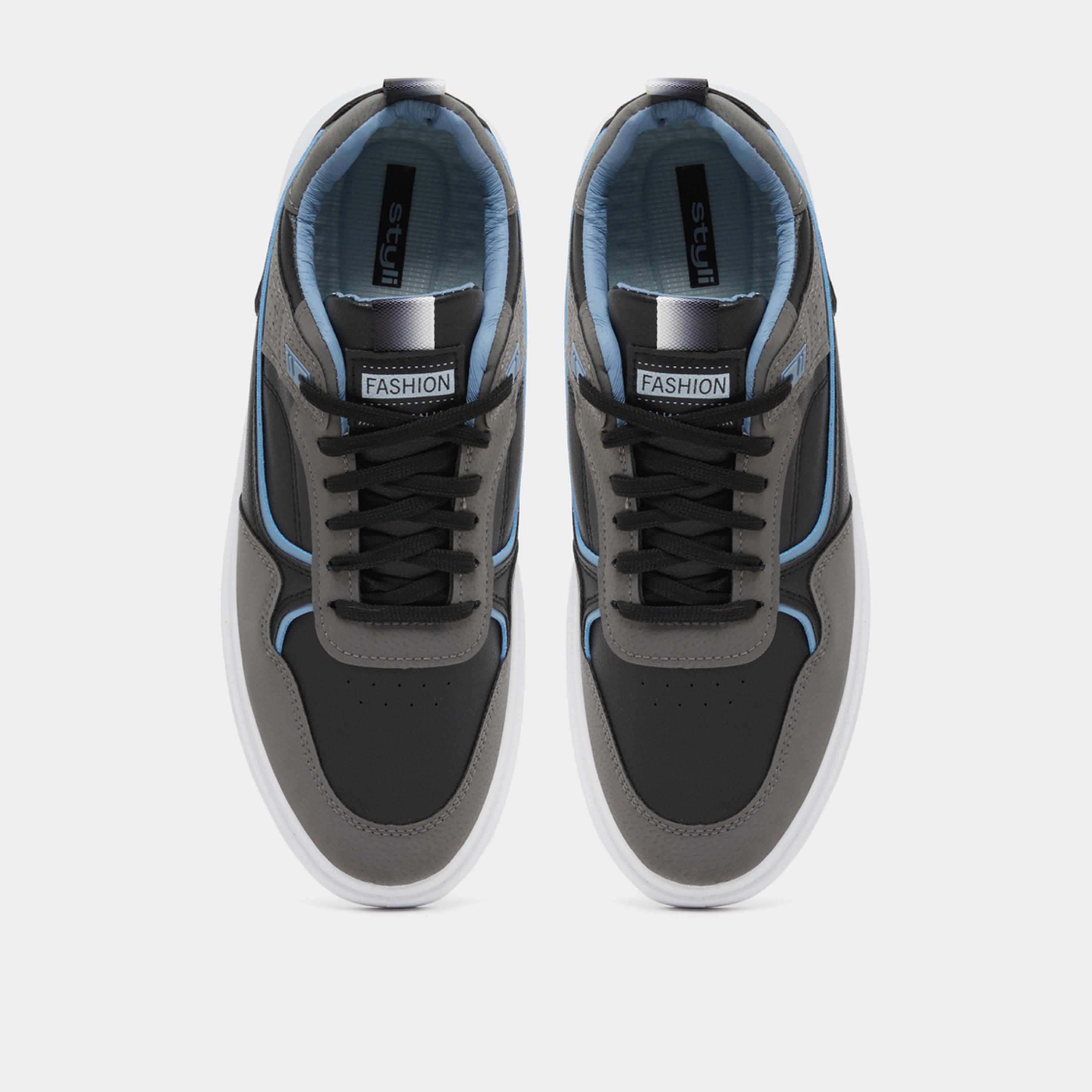 ستايلي - حذاء رياضي بألوان متباينة ذو نعل سميك ورباط-men-shoes-sneakers-image-5