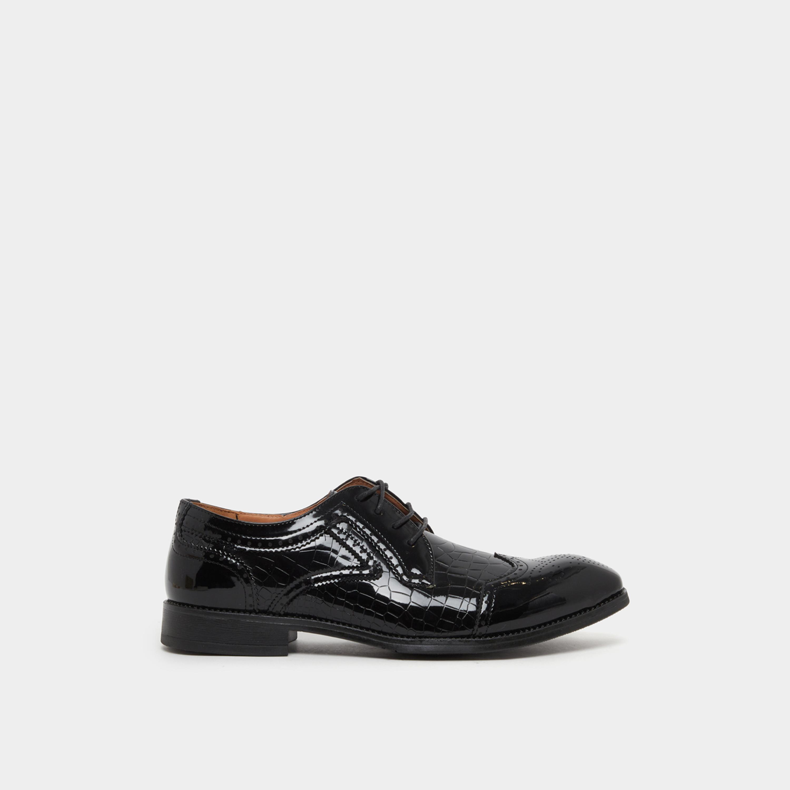 ستايلي - حذاء ديربي من الجلد الصناعي بمقدمة مدببة-men-shoes-formalshoes-image-1