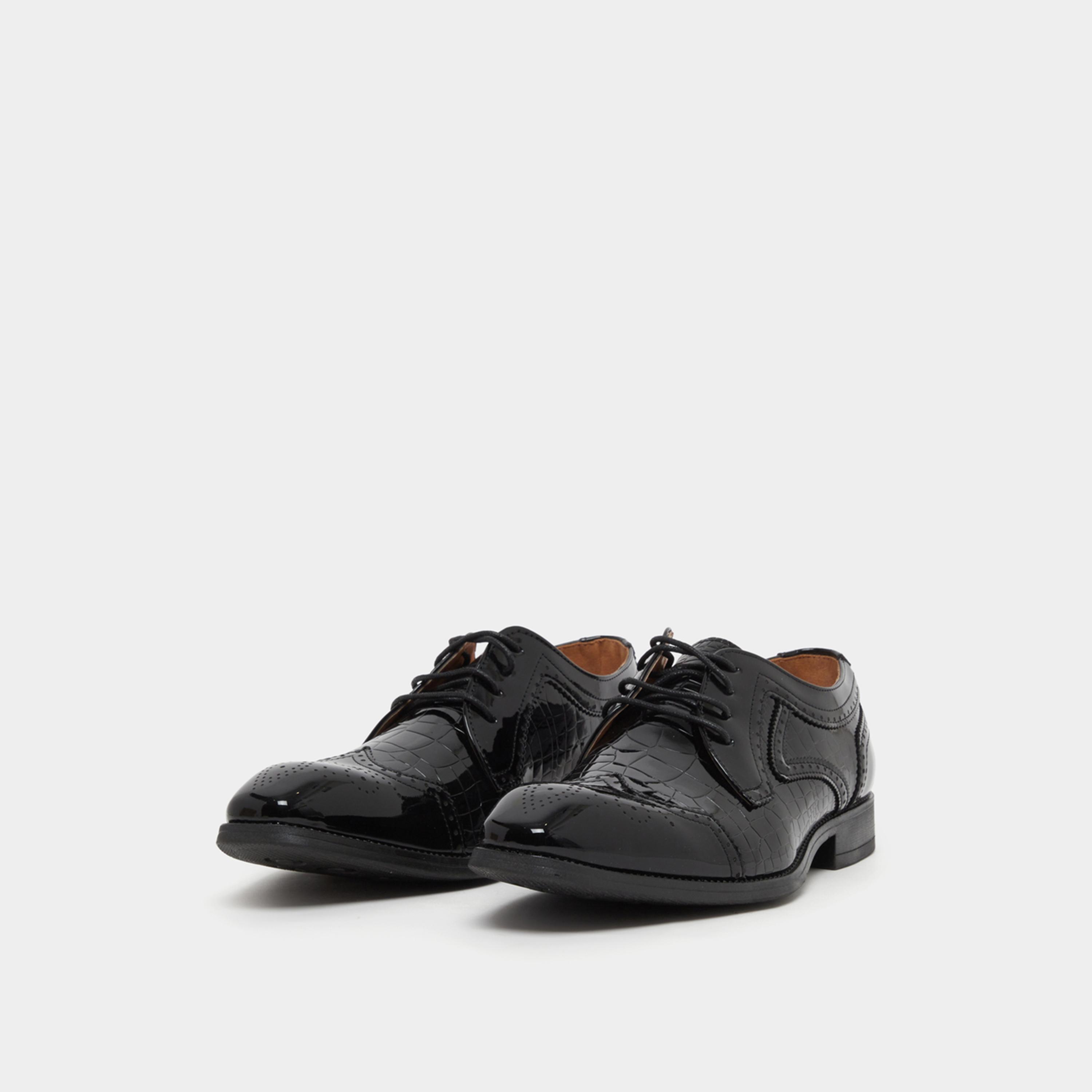 Styli Faux Leather Pointed Toe Derby Shoes-men-shoes-formalshoes-image-2