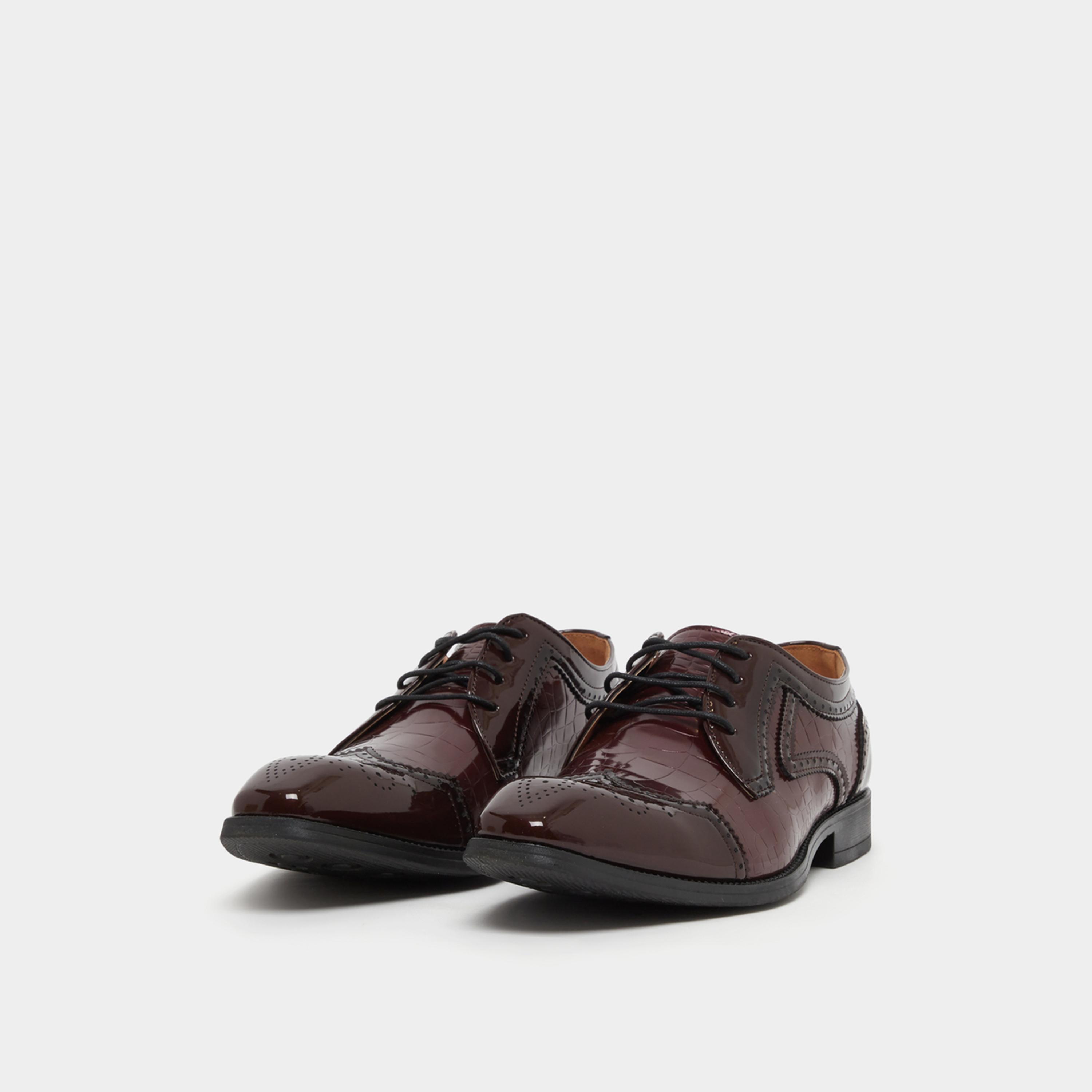 Styli Faux Leather Pointed Toe Derby Shoes-men-shoes-formalshoes-image-2