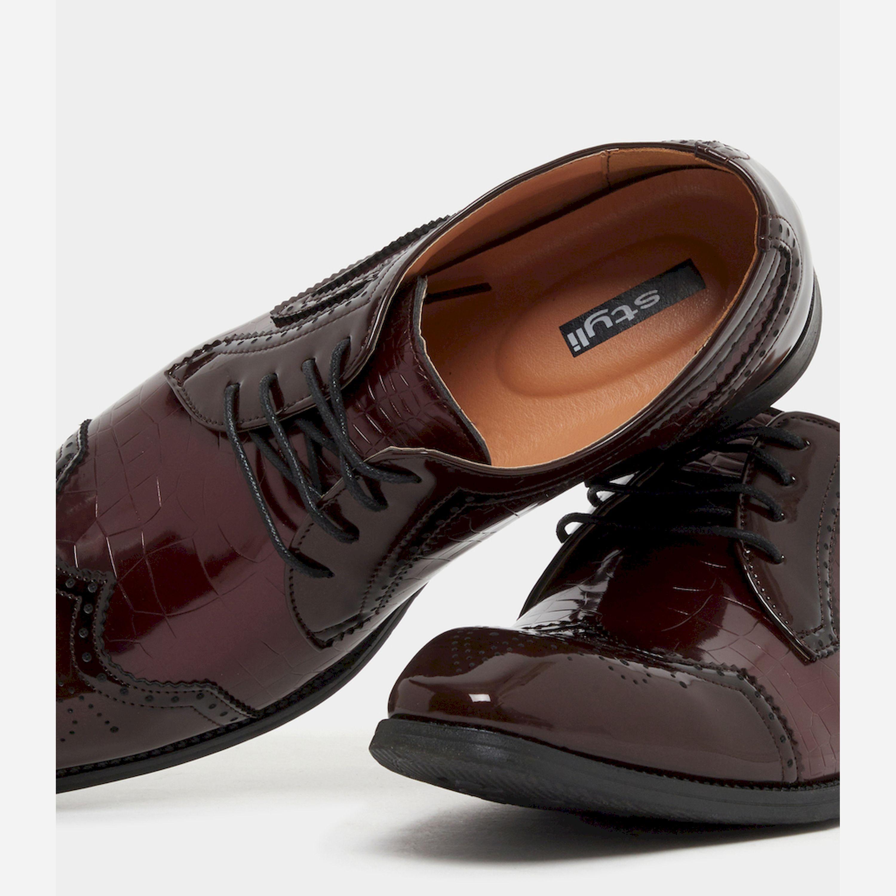 Styli Faux Leather Pointed Toe Derby Shoes-men-shoes-formalshoes-image-3