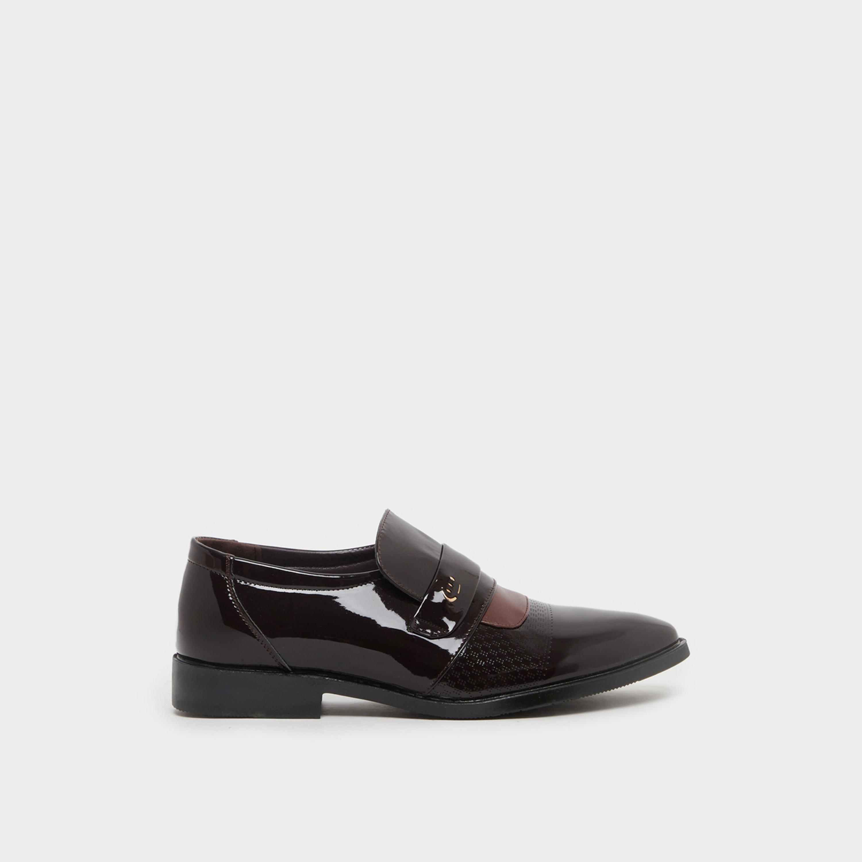 Styli Pointed Toe Slip On Derby Shoes-men-shoes-formalshoes-image-1