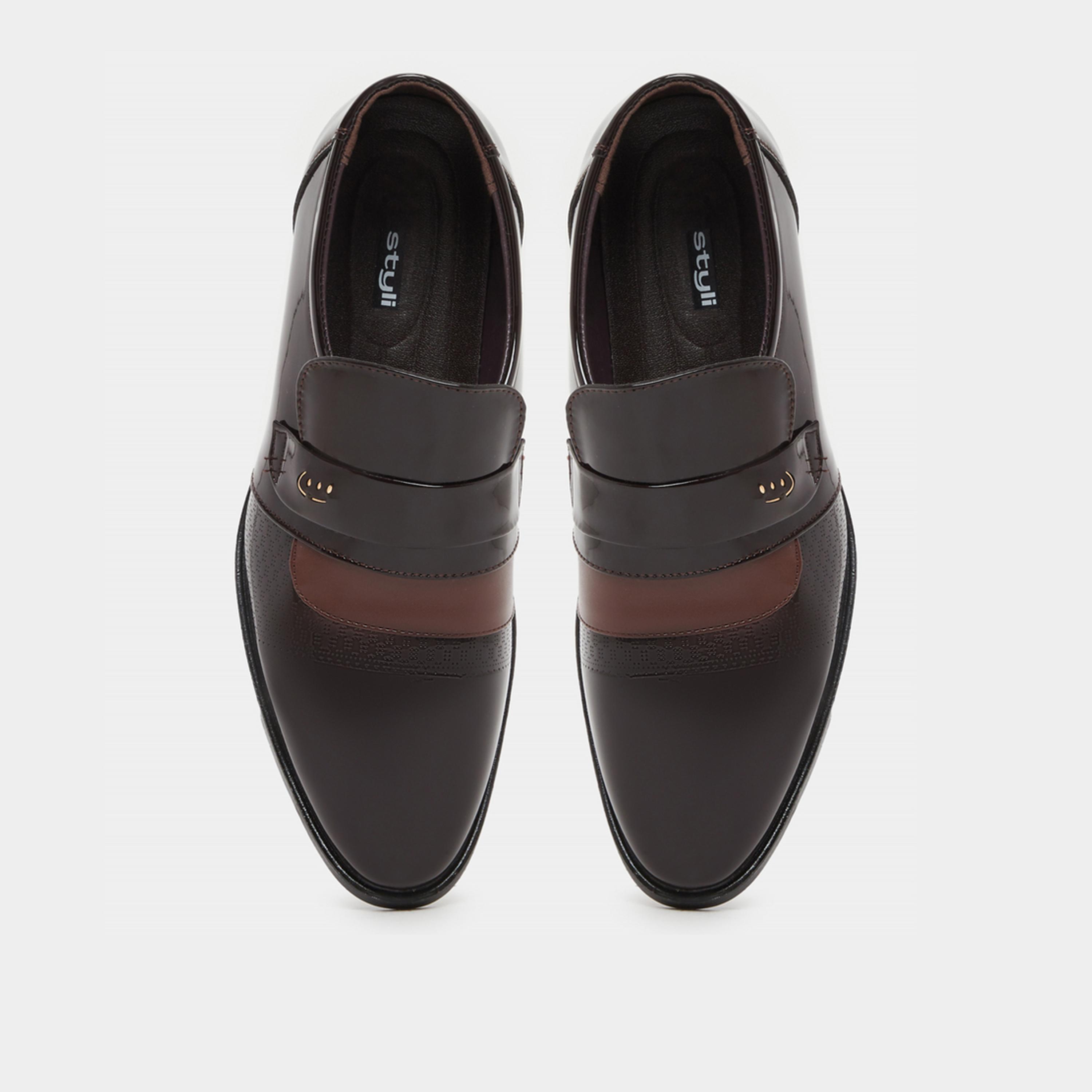 Styli Pointed Toe Slip On Derby Shoes-men-shoes-formalshoes-image-5