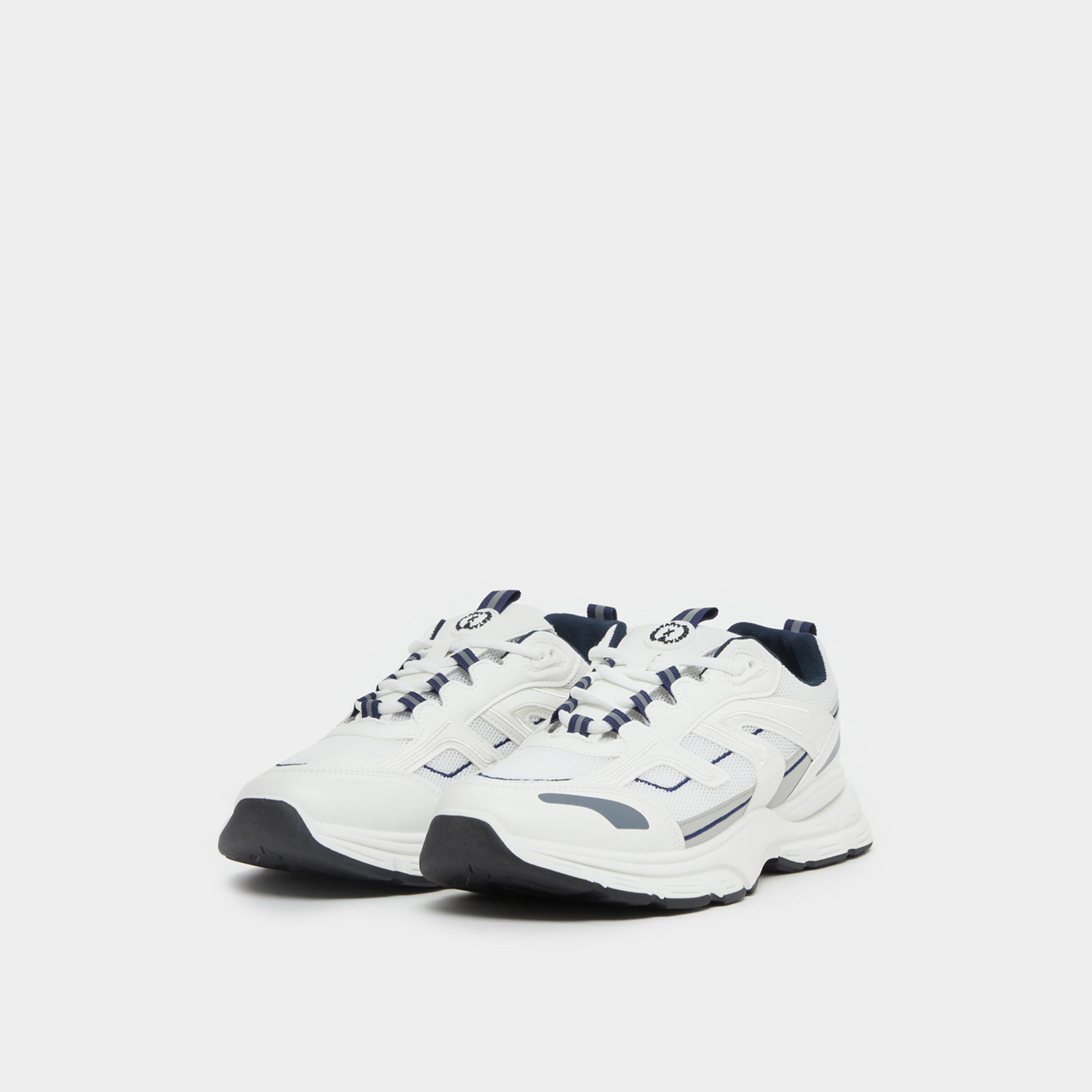 Styli Panelled Lace Up Chunky Sneakers-men-shoes-sneakers-image-2