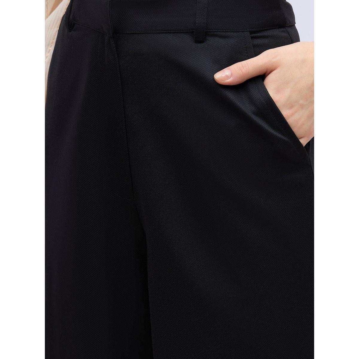 Styli High Rise Twill Wide Leg Trousers-women-clothing-bottoms-trousers-image-4
