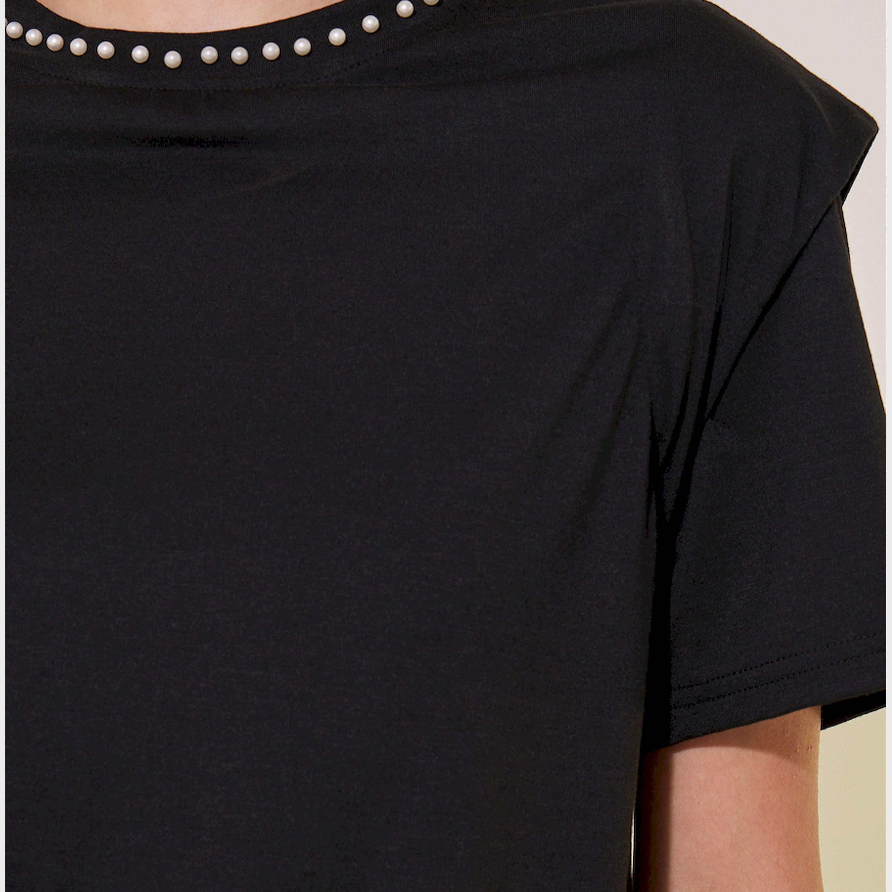 Take Two Faux Pearl Embellished Round-Neck T-Shirt-women-clothing-tshirts-image-5