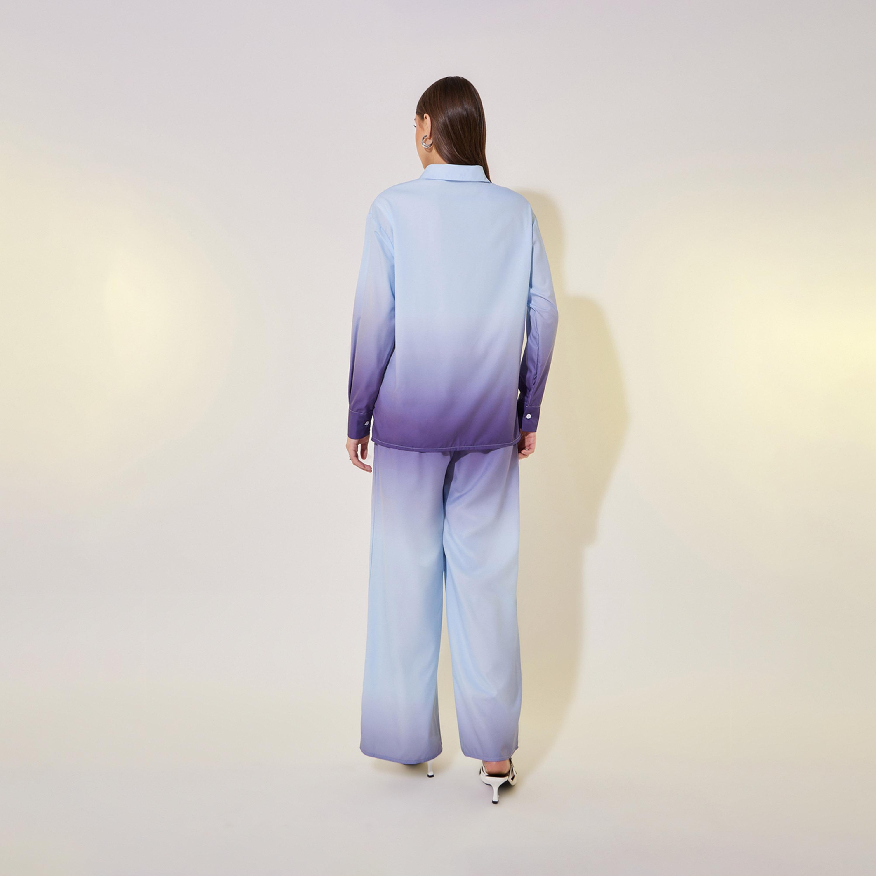 طقم منسق من بنطال وبلوزة بأكمام قصيرة-women-clothing-coordsets-image-6