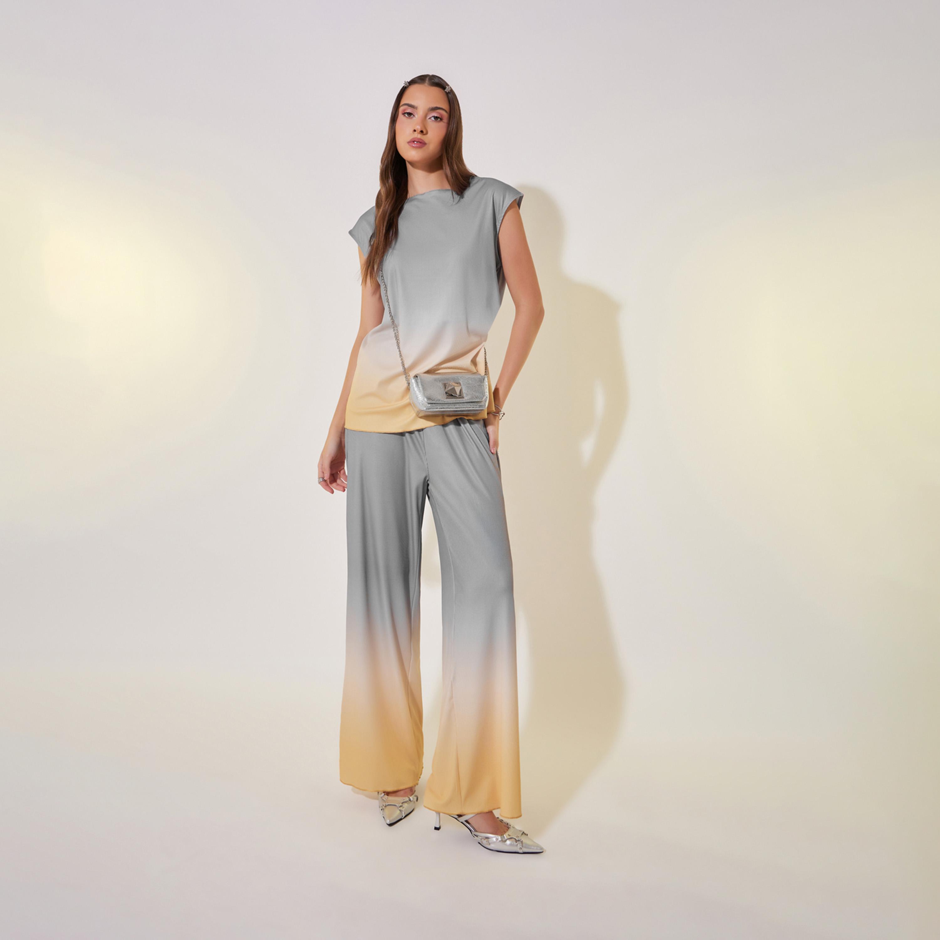 Take Two Ombre Print Sleeveless Top and Pants Co-Ords-women-clothing-coordsets-image-1