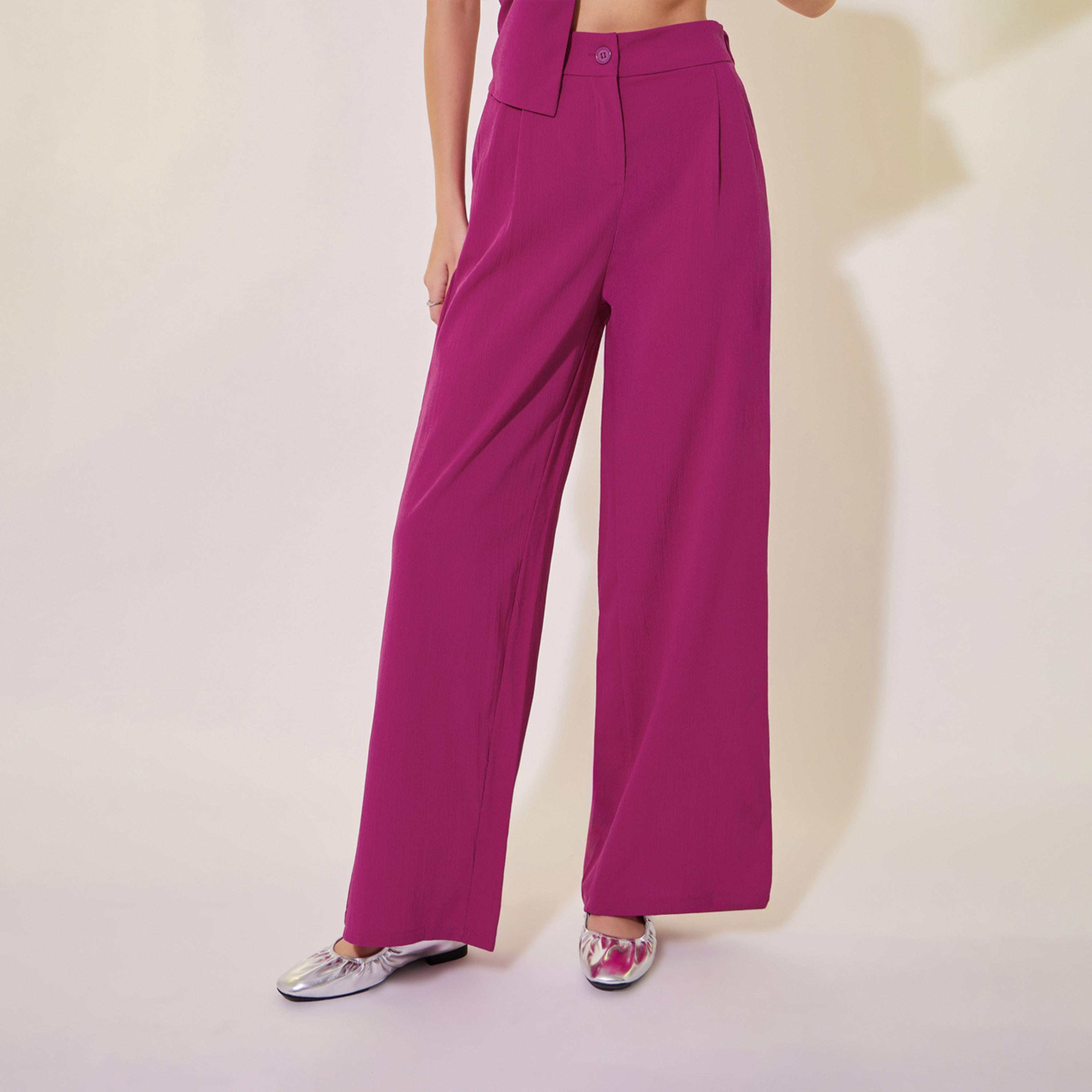 Take Two Solid Asymmetric Hem Vest Top and Pants Co-Ords-women-clothing-coordsets-image-6