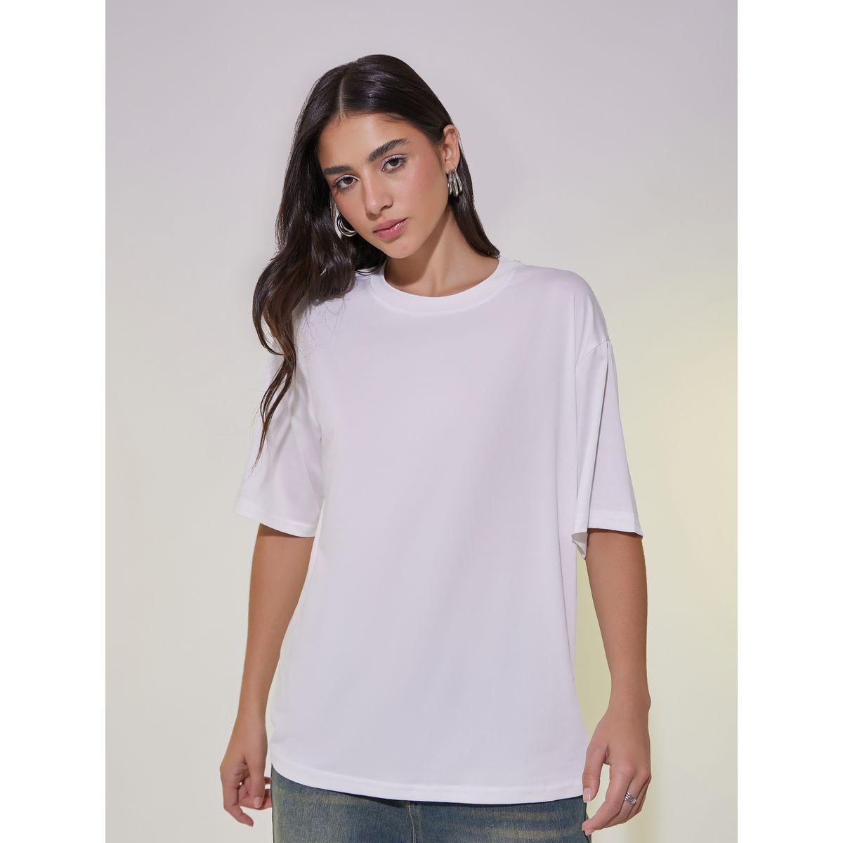 Slogan Print Round Neck Oversized T-Shirt-women-clothing-tshirts-image-3