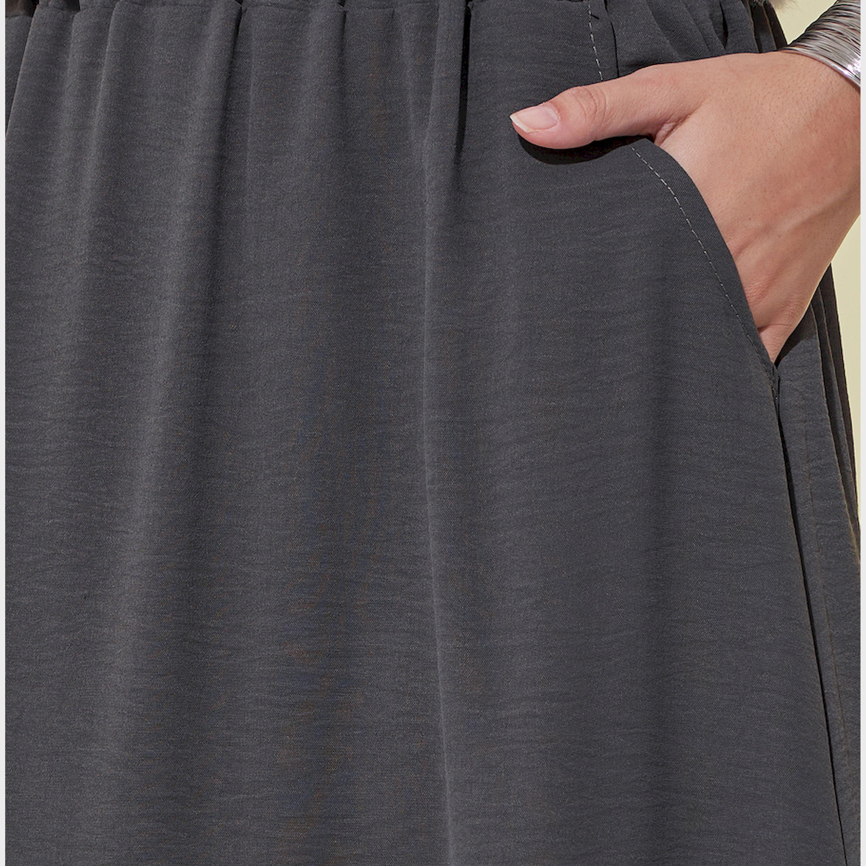 تنورة ميدي سادة مع جيوب-women-clothing-bottoms-skirts-image-4