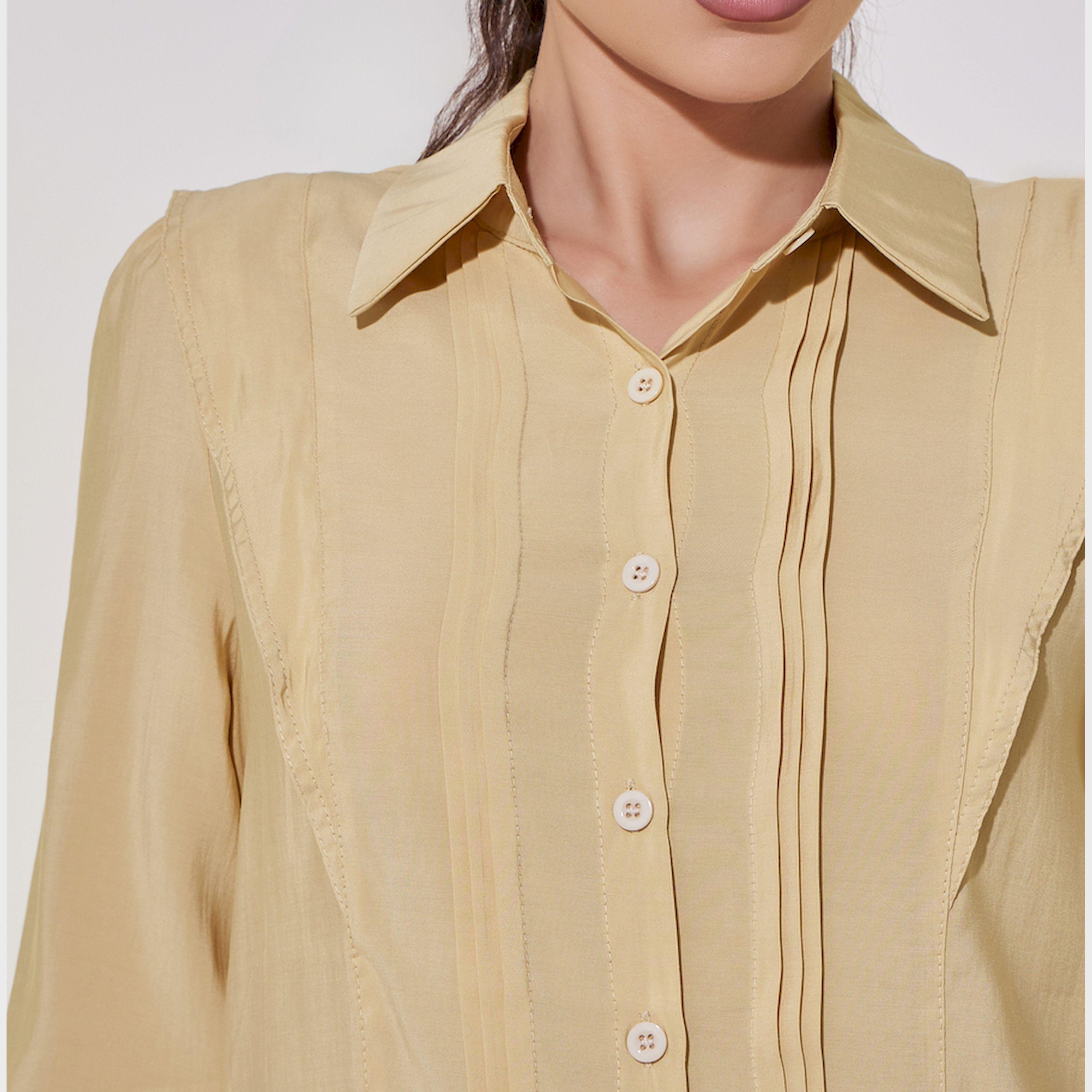 Take Two Pintuck Detail Long Sleeve Regular Fit Shirt-women-clothing-shirtsandblouses-shirts-image-4