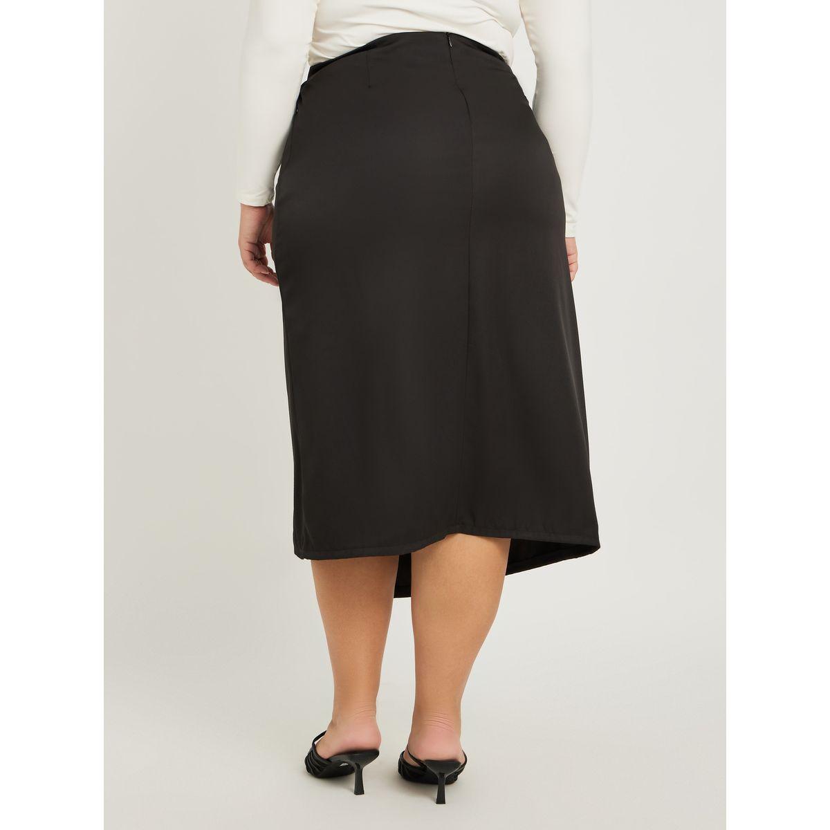 تنورة سادة بمقاس كبير مزينة بالخرز-women-clothing-bottoms-skirts-image-4