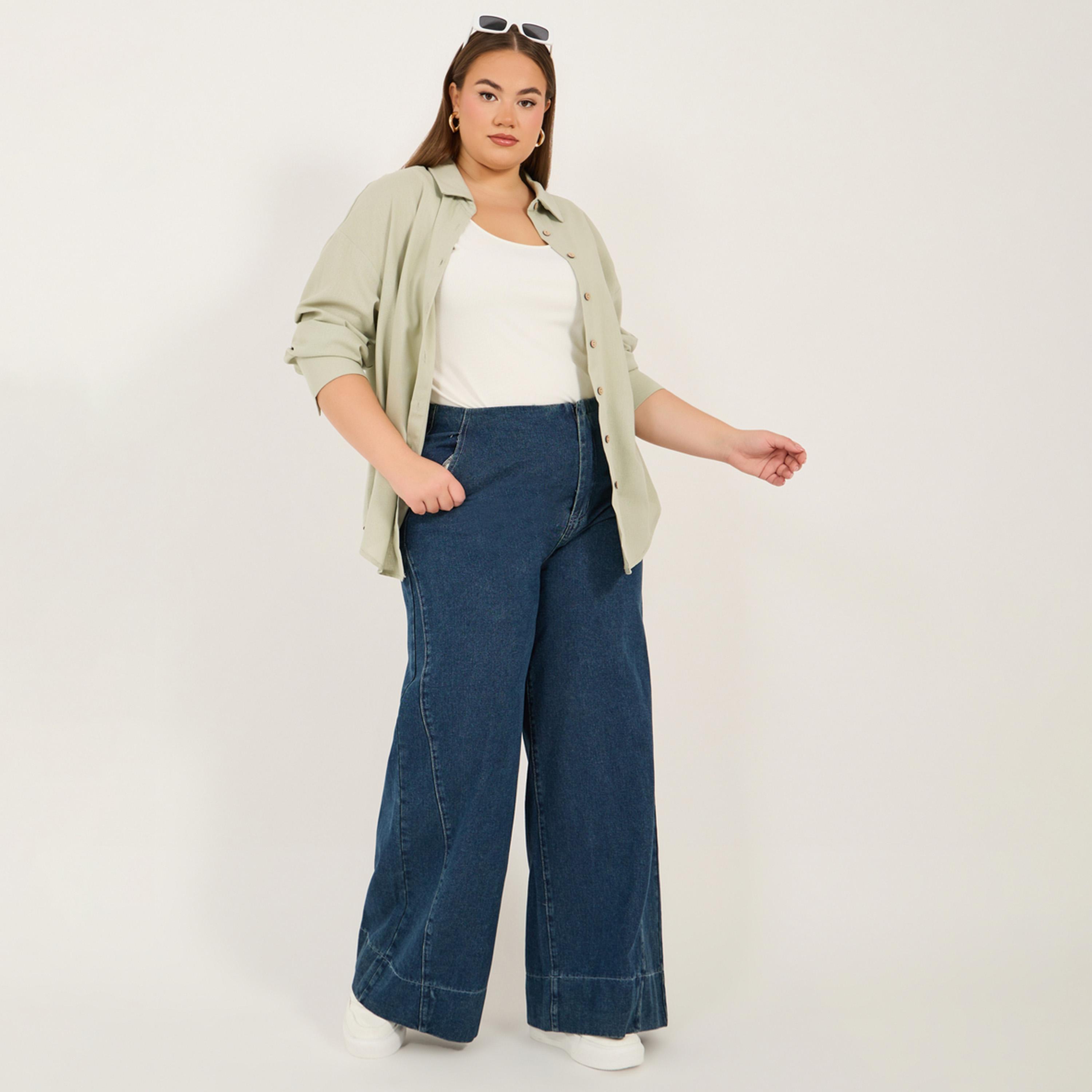 Styli Plus Size Mid Rise Wide Leg Pants-women-clothing-bottoms-jeans-image-1