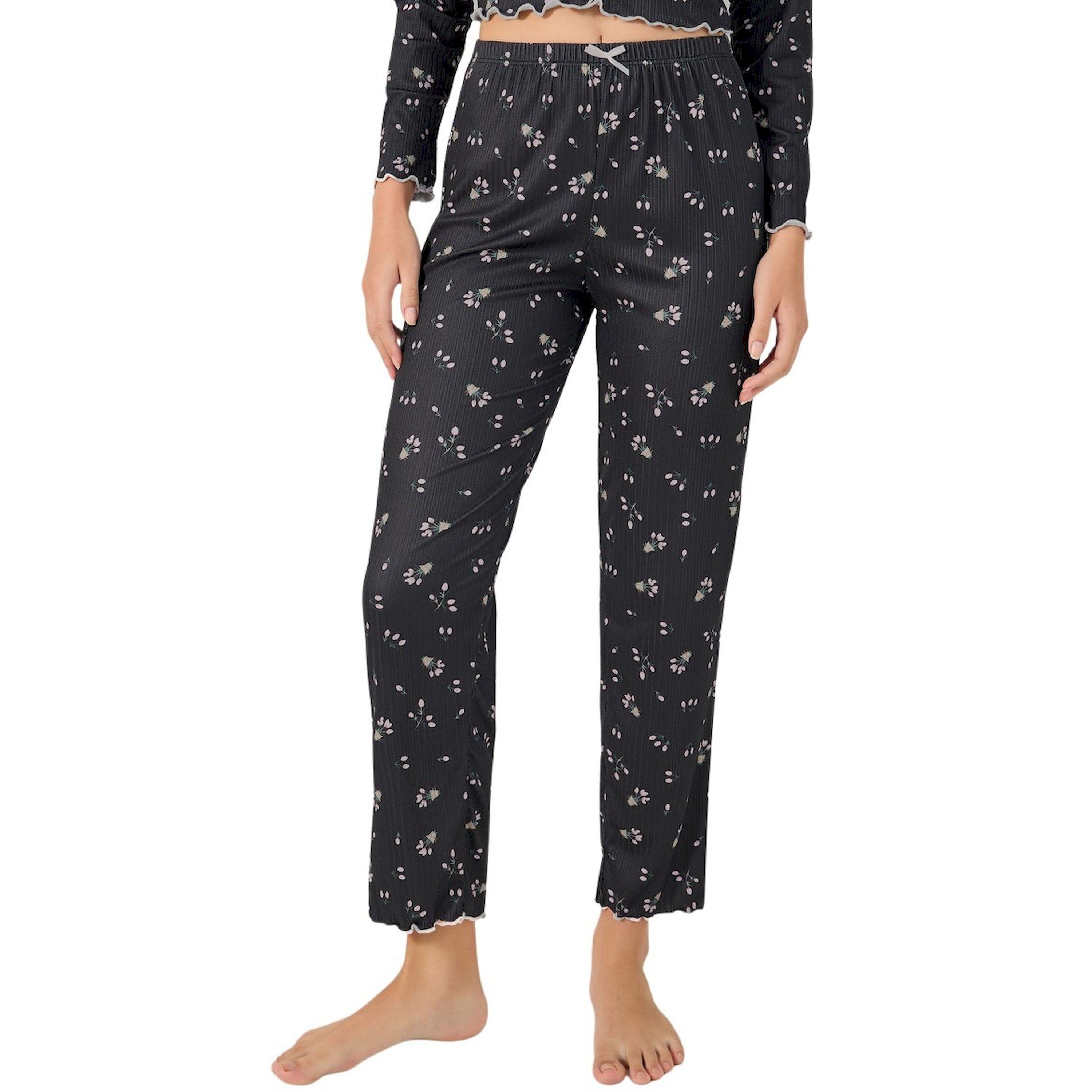 Styli All Over Print Ribbed Top and Pyjama Pants Set with Lettuce Edge Hem-women-clothing-nightwear-pyjamas-longsets-image-5