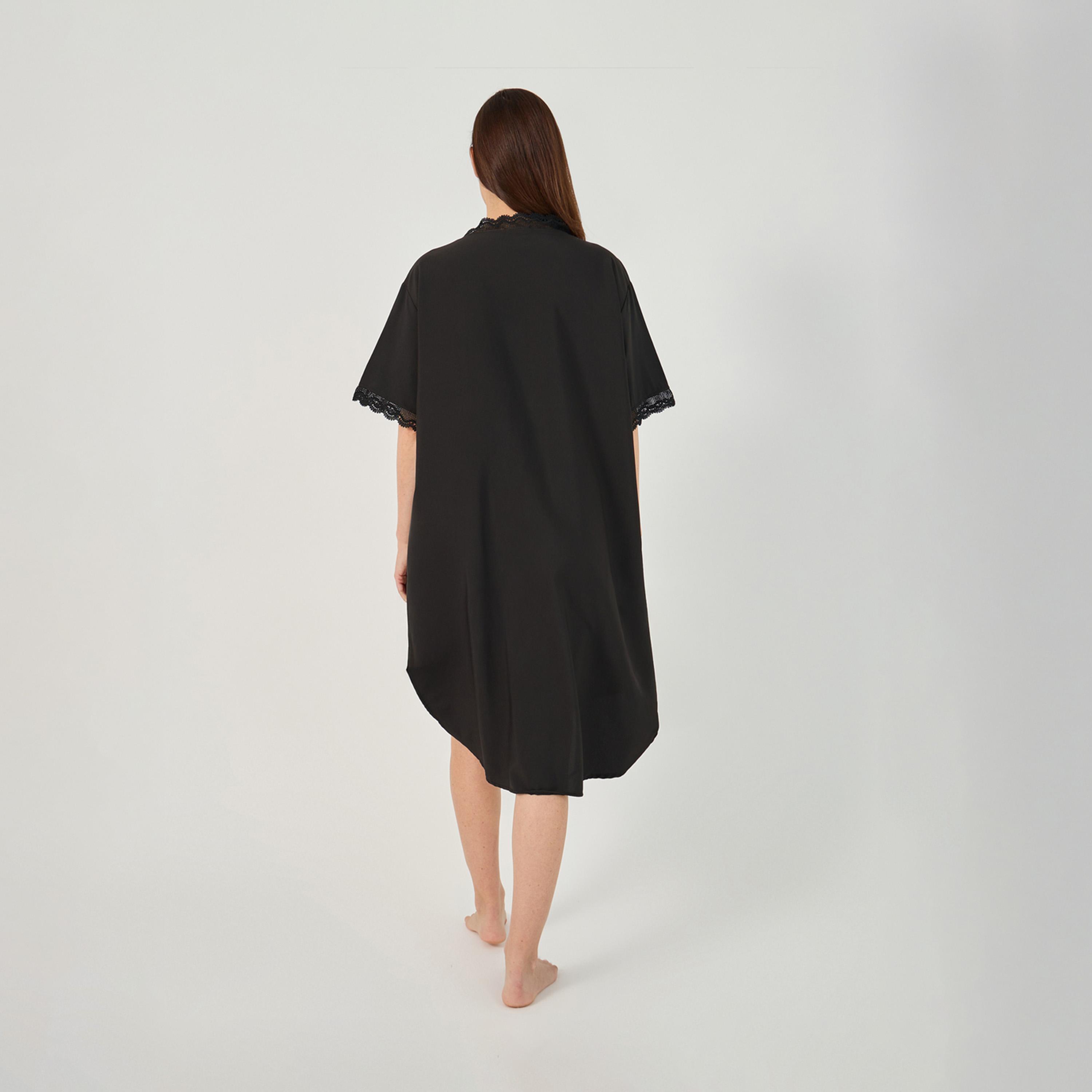 Styli Scallop Lace Trim And Button Detail Nightshirt-women-clothing-nightwear-nighties-image-4