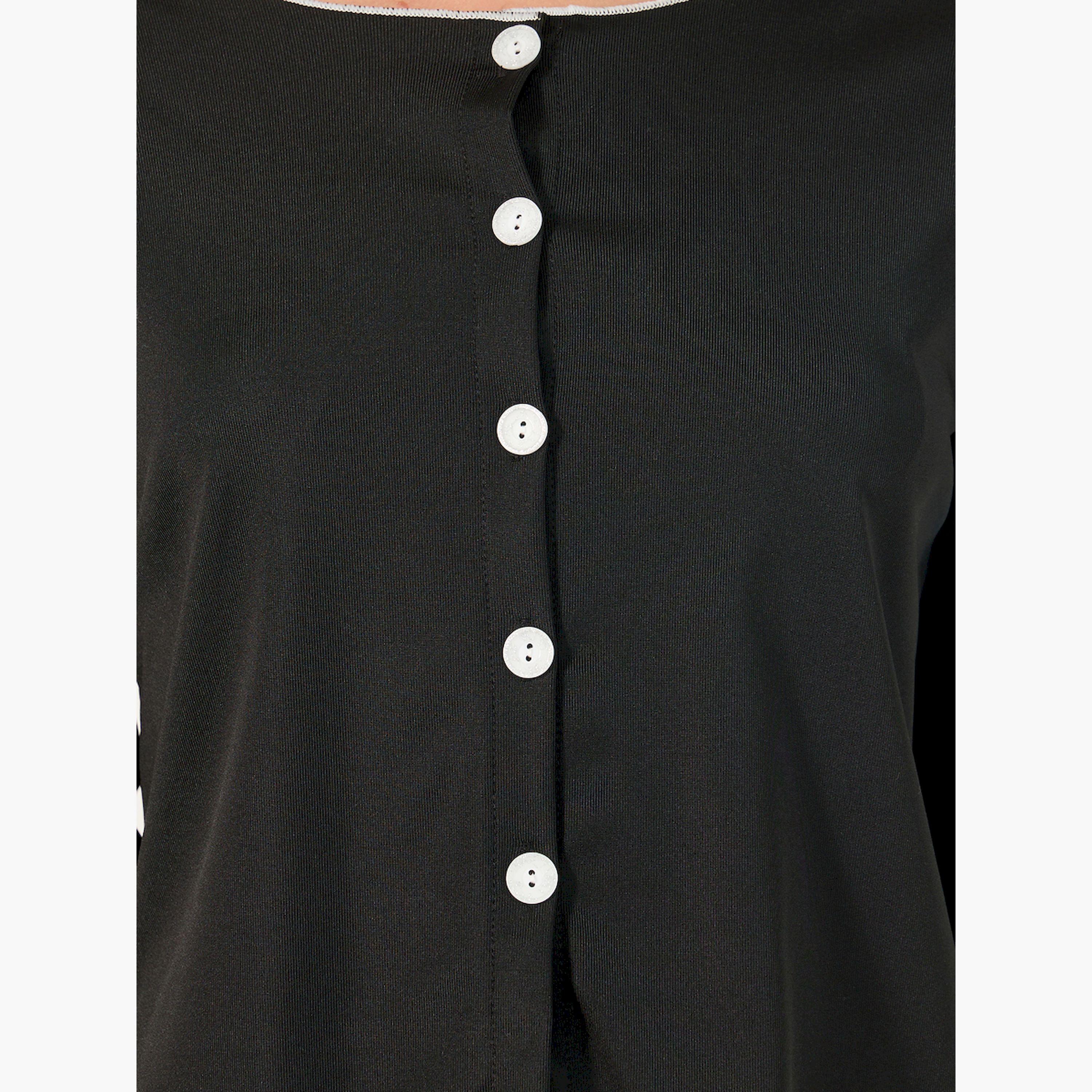 Styli Solid Long Sleeve Button Front Pajama Set-women-clothing-nightwear-pyjamas-longsets-image-5