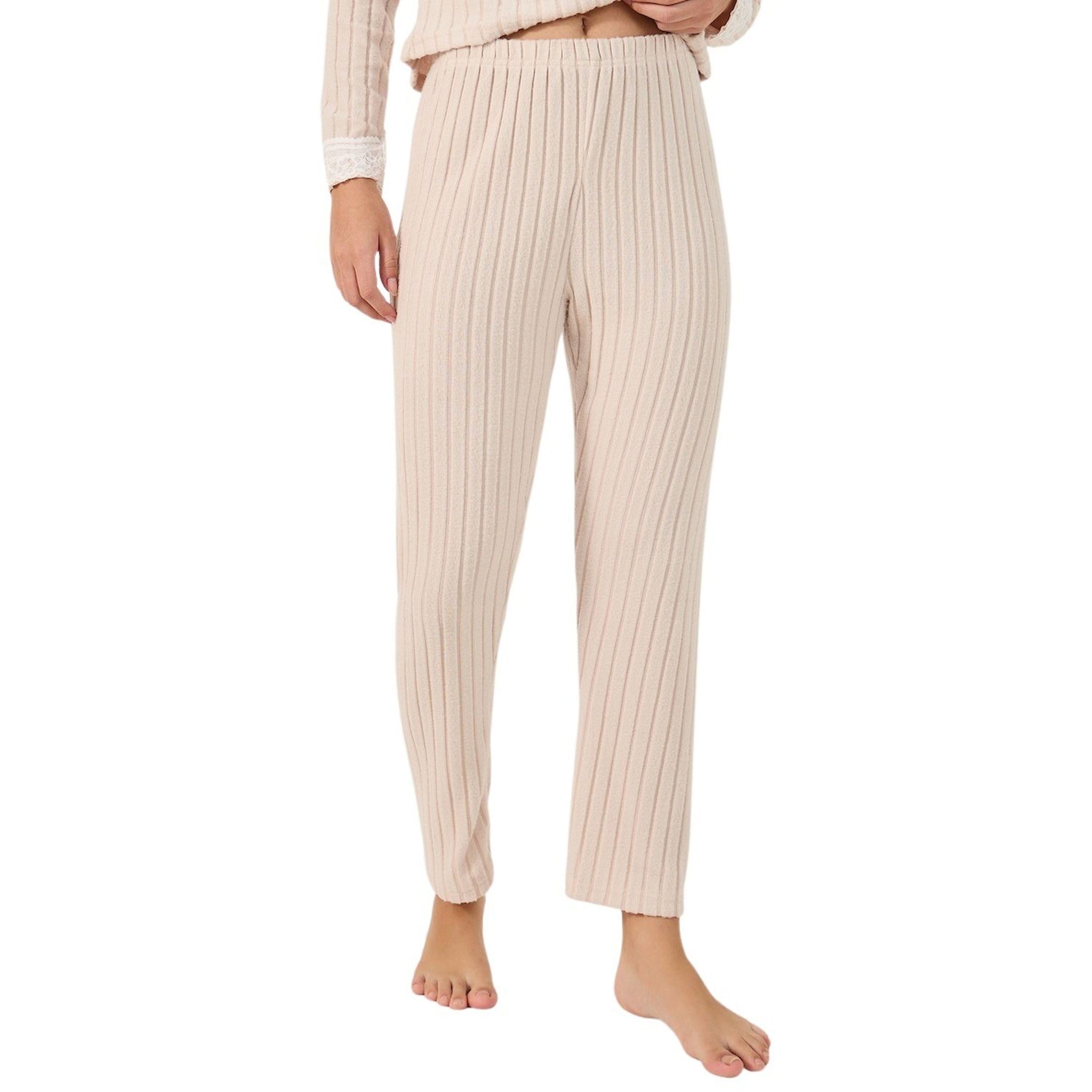 Styli Ribbed Brushed Lace Trim Top and Pyjama Pants Set-women-clothing-nightwear-pyjamas-longsets-image-5