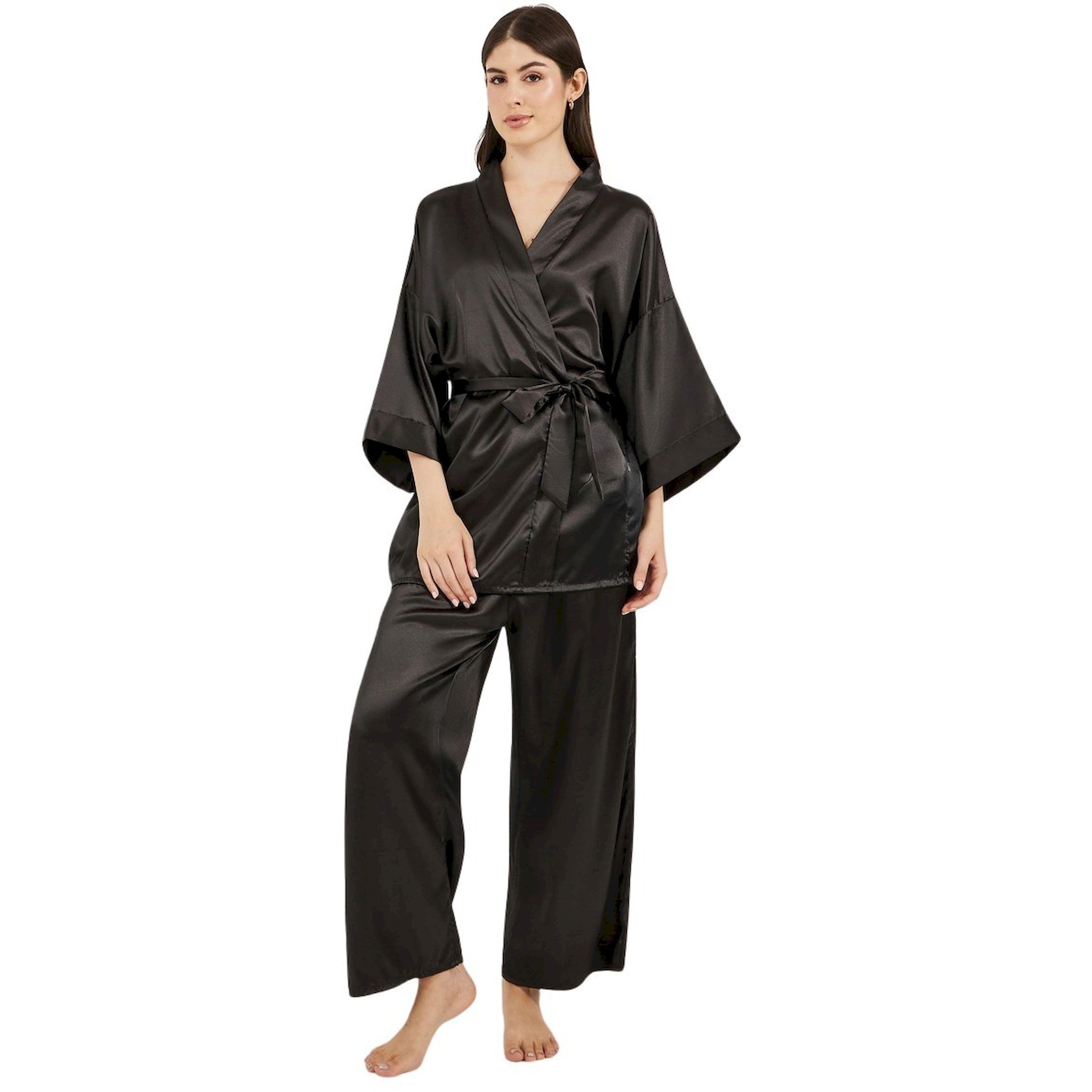 Styli Satin Tie Waist Kimono and Pyjama Set-women-clothing-nightwear-pyjamas-longsets-image-1
