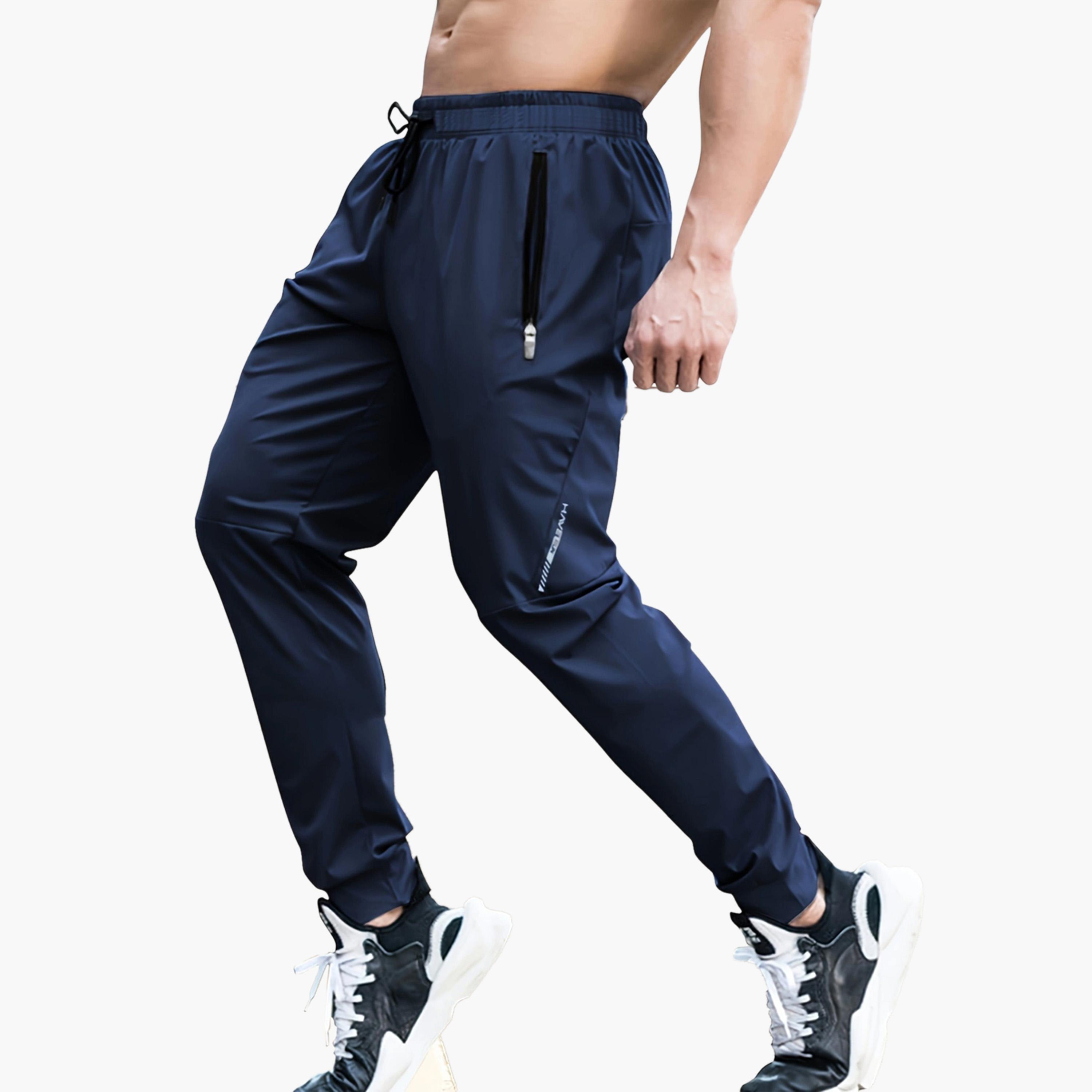 Take Two Solid Drawstring Waist Track Pants with Zipper Pocket-men-clothing-sportswearandactivewear-bottoms-joggers-image-2