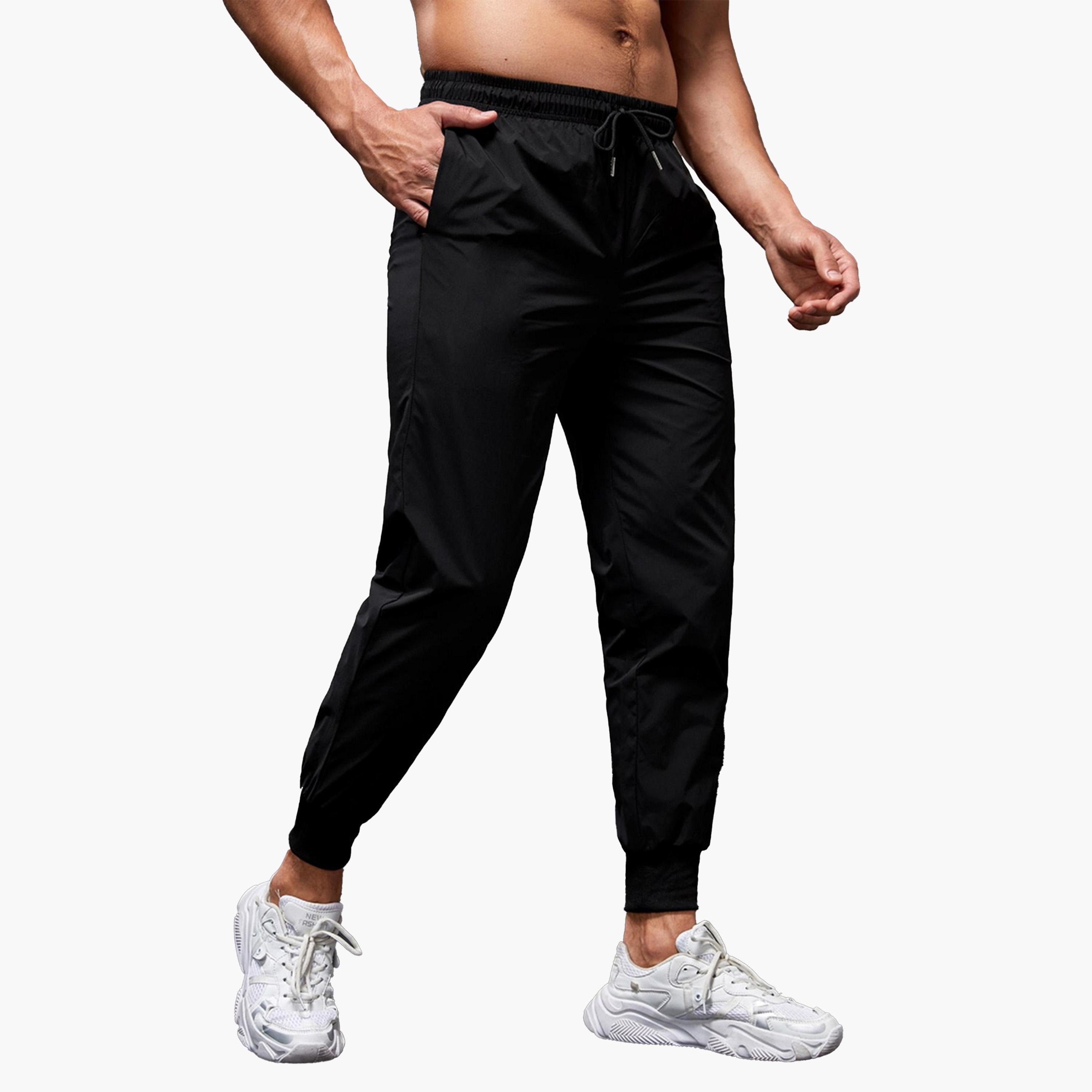 بنطال رياضي مطبع بكتابة مع رباط خصر-men-clothing-sportswearandactivewear-bottoms-image-5