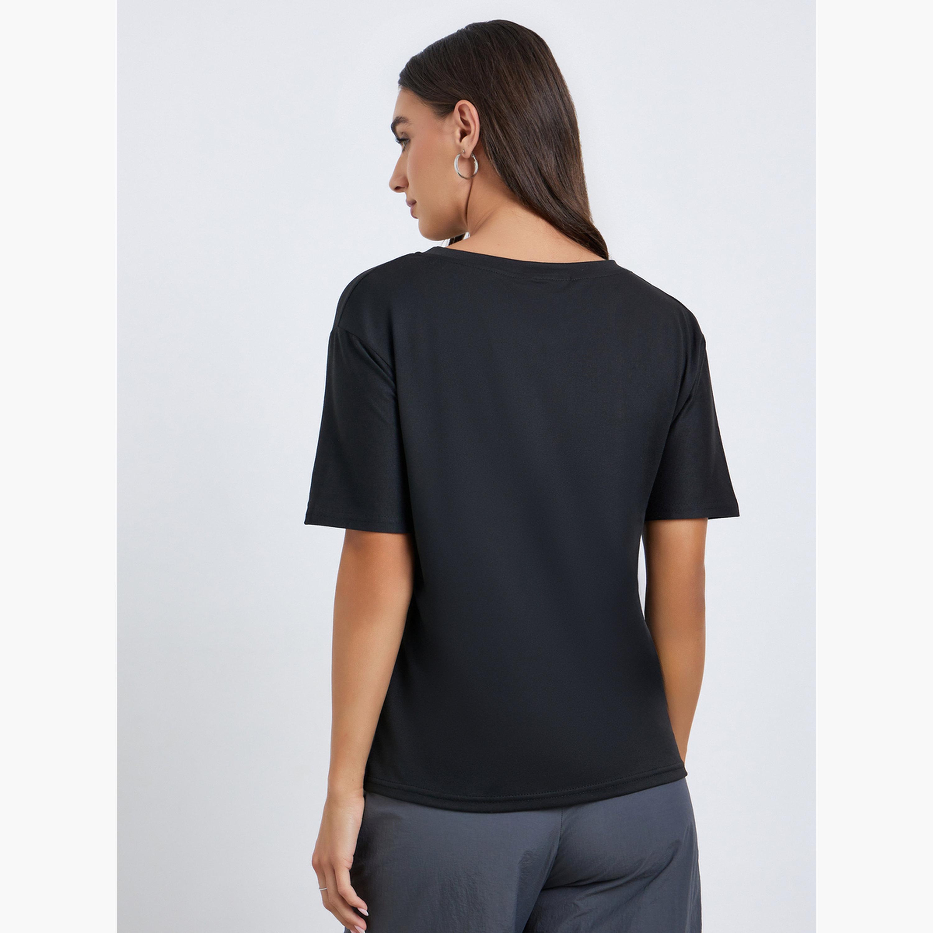 تيشيرت سادة بقصة عادية-women-clothing-tshirts-image-5