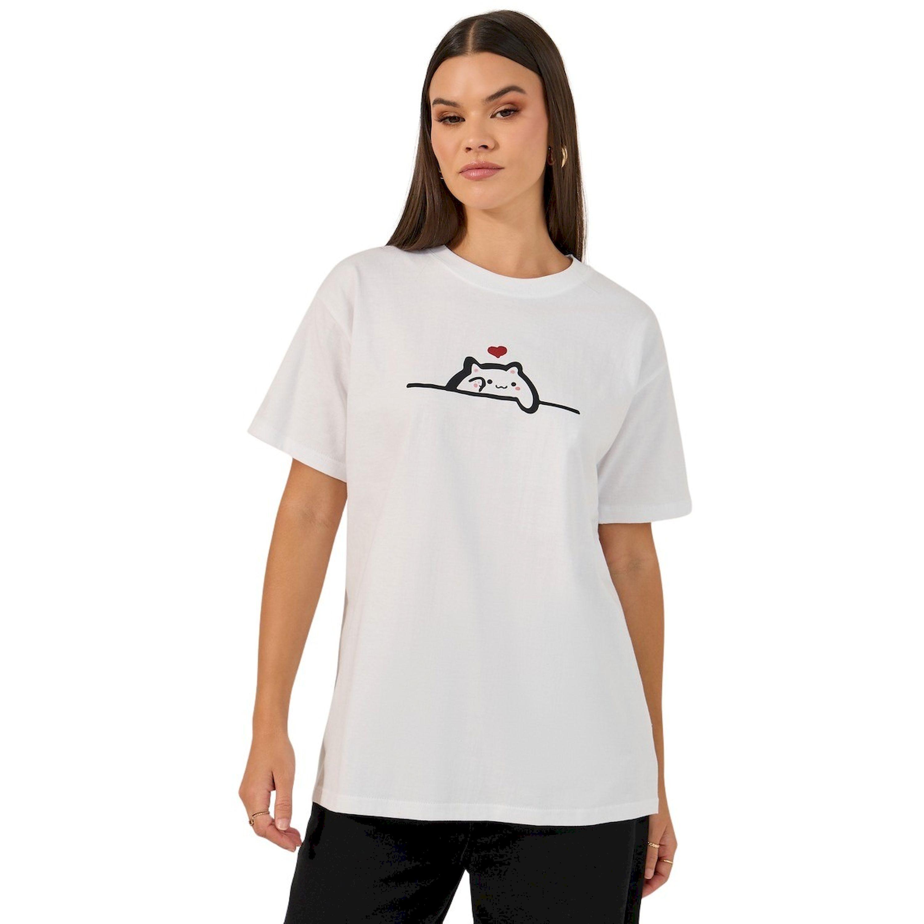 Styli Oversized Short Sleeve Cat Graphic Round Neck T-shirt-women-clothing-tshirts-image-2