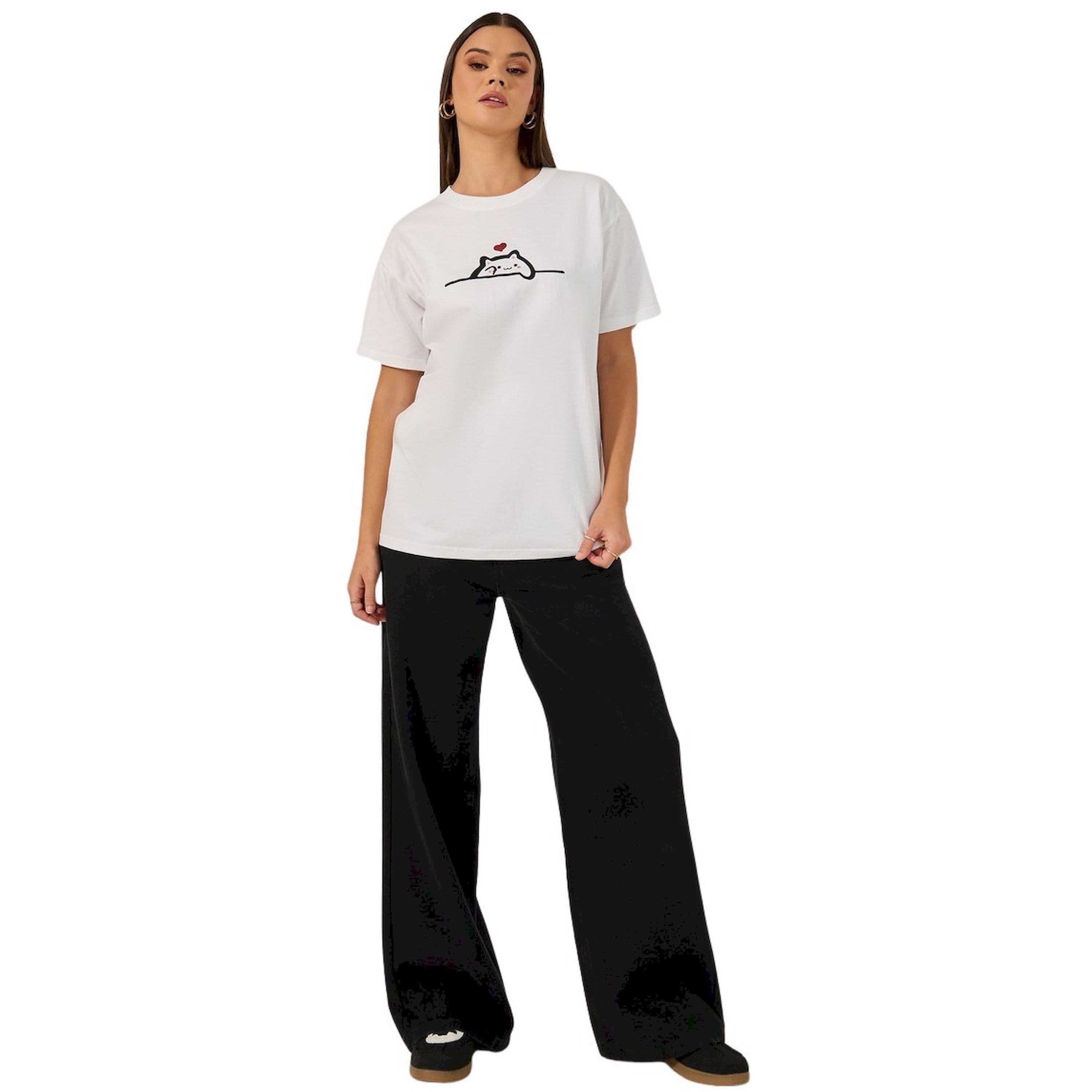 Styli Oversized Short Sleeve Cat Graphic Round Neck T-shirt-women-clothing-tshirts-image-3