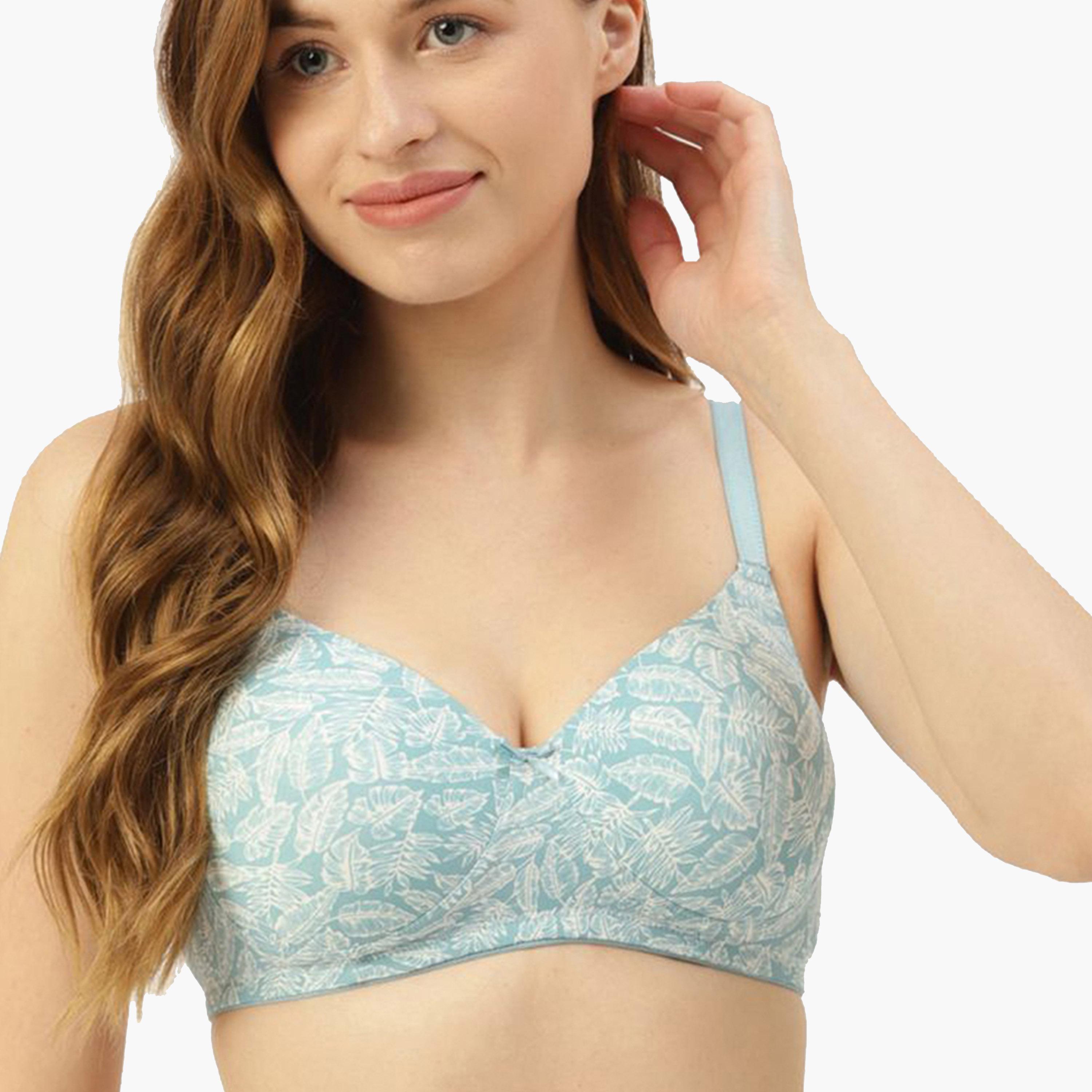 Leading Lady X Styli Pack of 2 - Padded Non-Wired T-Shirt Bra-women-clothing-lingerie-bras-image-2