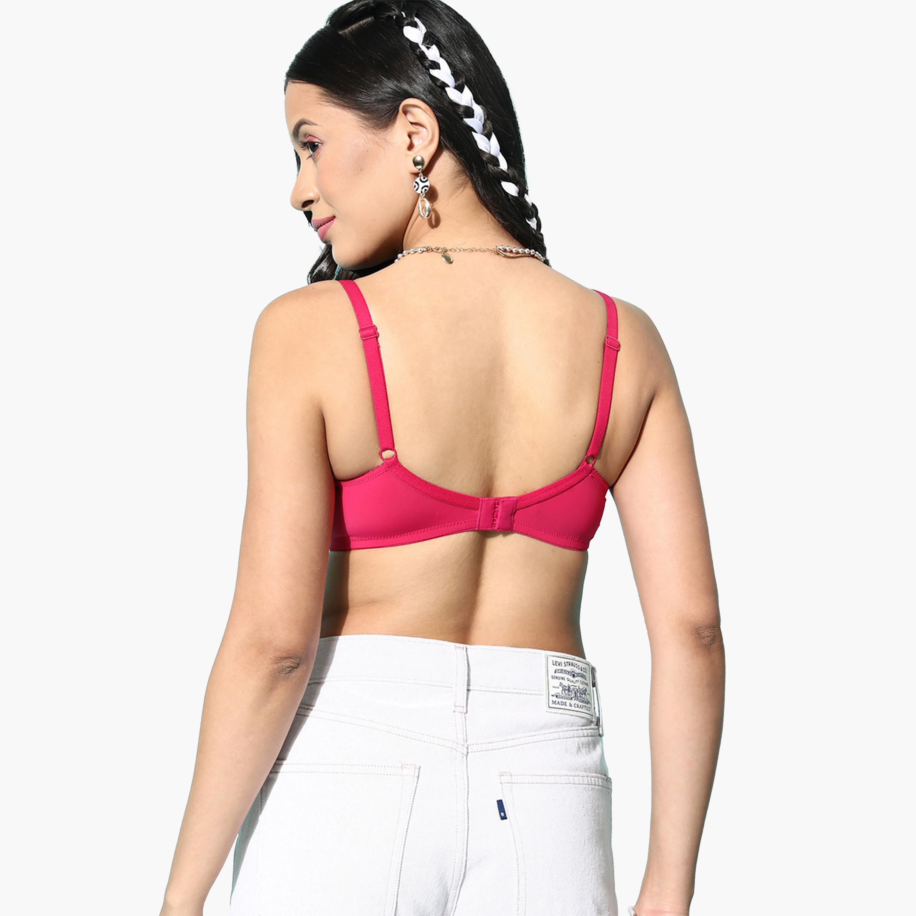 Leading Lady X Styli Pack of 2 - Solid Padded Non-Wired T-Shirt Bra-women-clothing-lingerie-bras-image-5