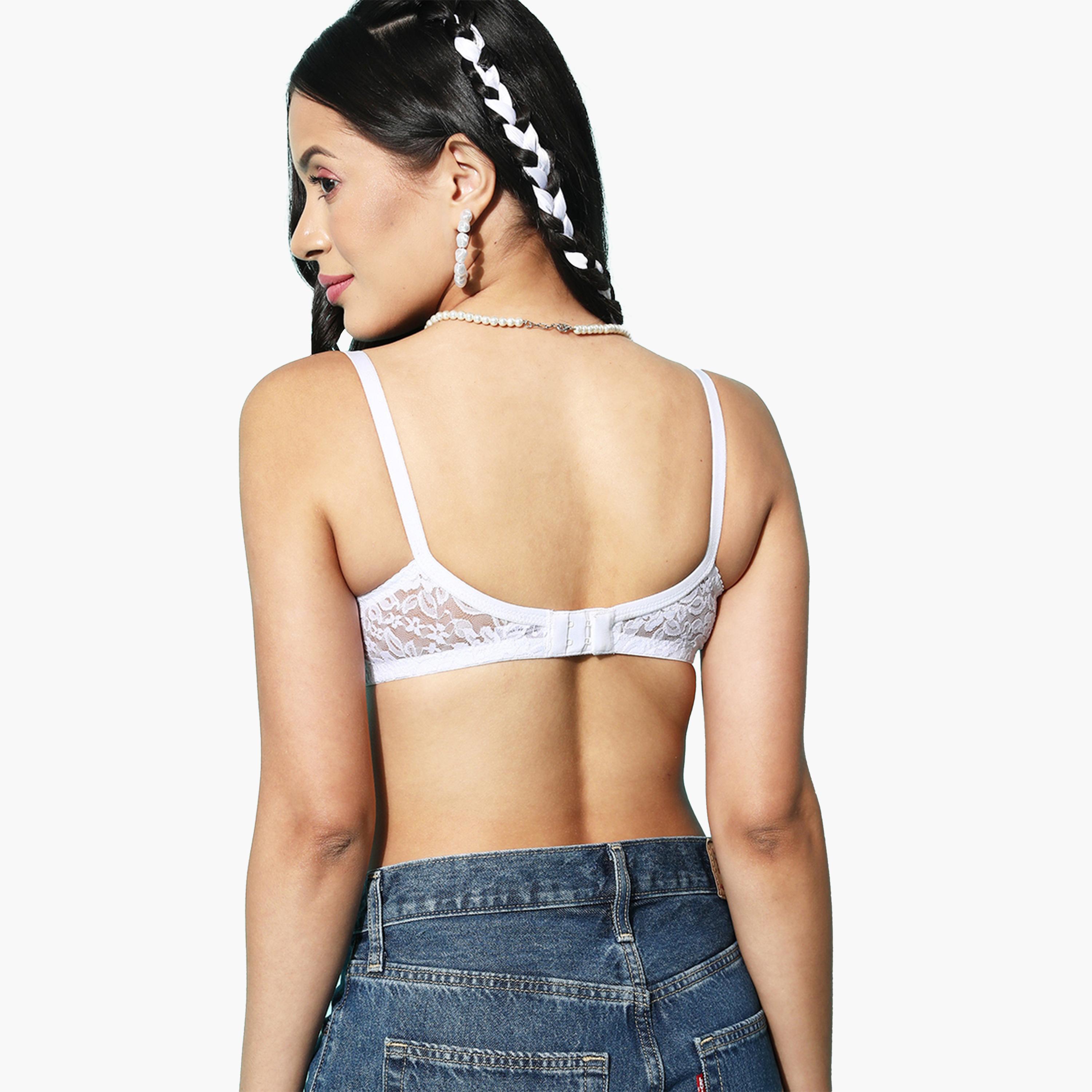 ليدينغ ليدي × ستايلي - طقم قطعتين - حمالة صدر تيشيرت دانتيل مبطنة بدون أسلاك-women-clothing-lingerie-bras-image-4