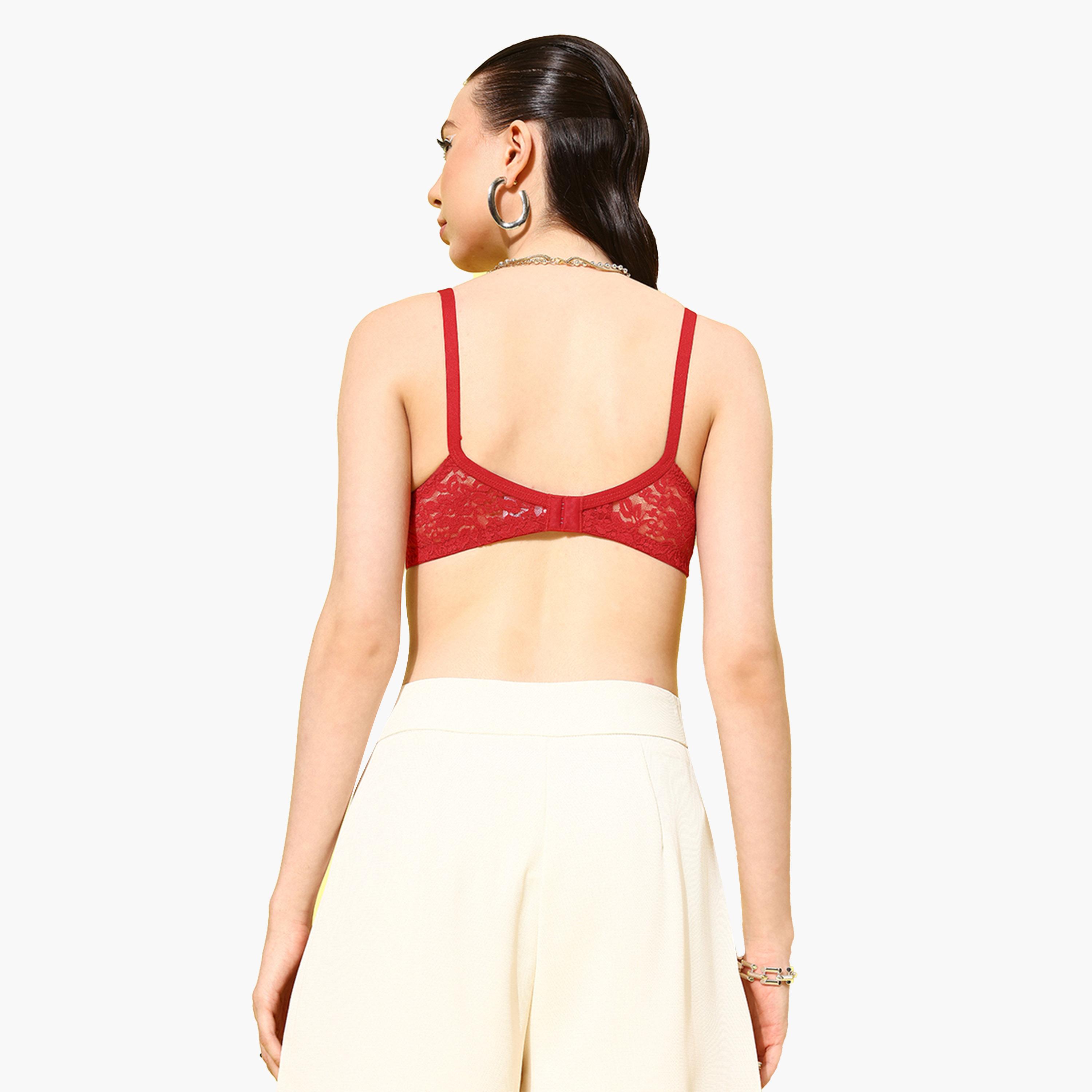 ليدينغ ليدي × ستايلي - طقم قطعتين - حمالة صدر تيشيرت دانتيل مبطنة بدون أسلاك-women-clothing-lingerie-bras-image-5