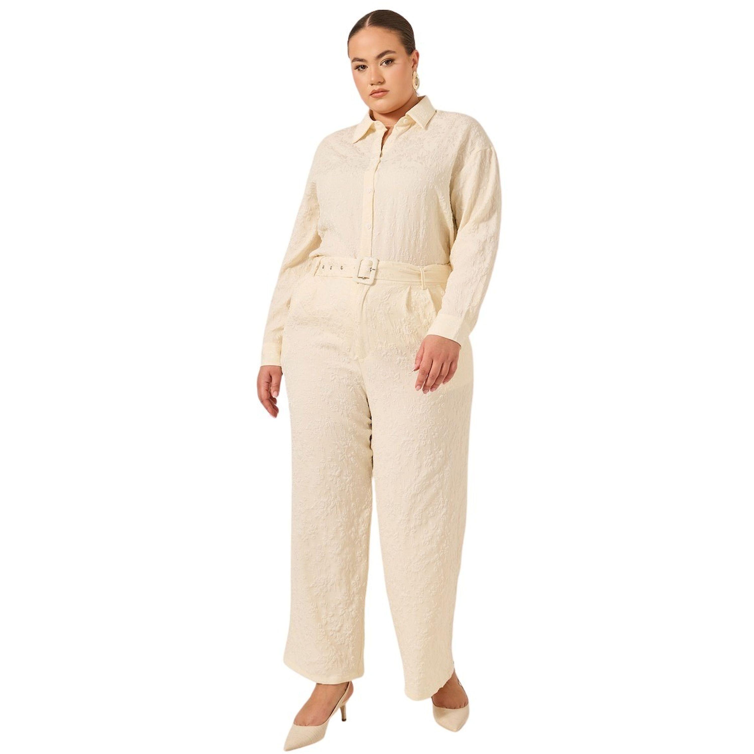 ستايلي - قميص جاكار مقاس كبير-women-clothing-shirtsandblouses-shirts-image-2