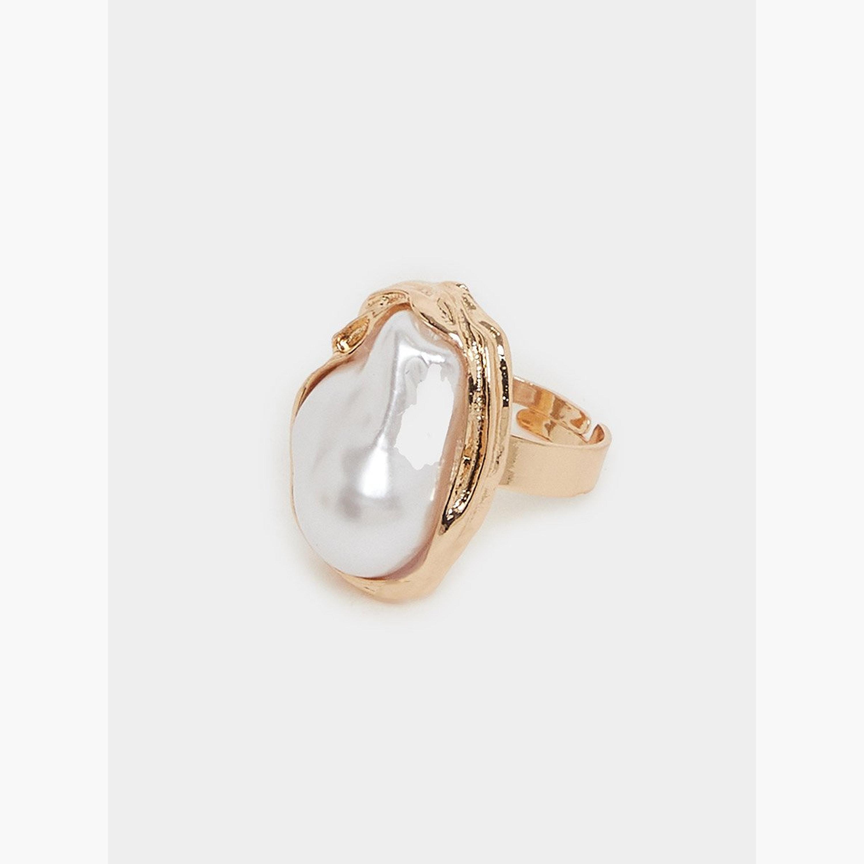 Styli Faux Pearl Accent Ring-women-watchesandjewellery-jewellery-rings-image-1