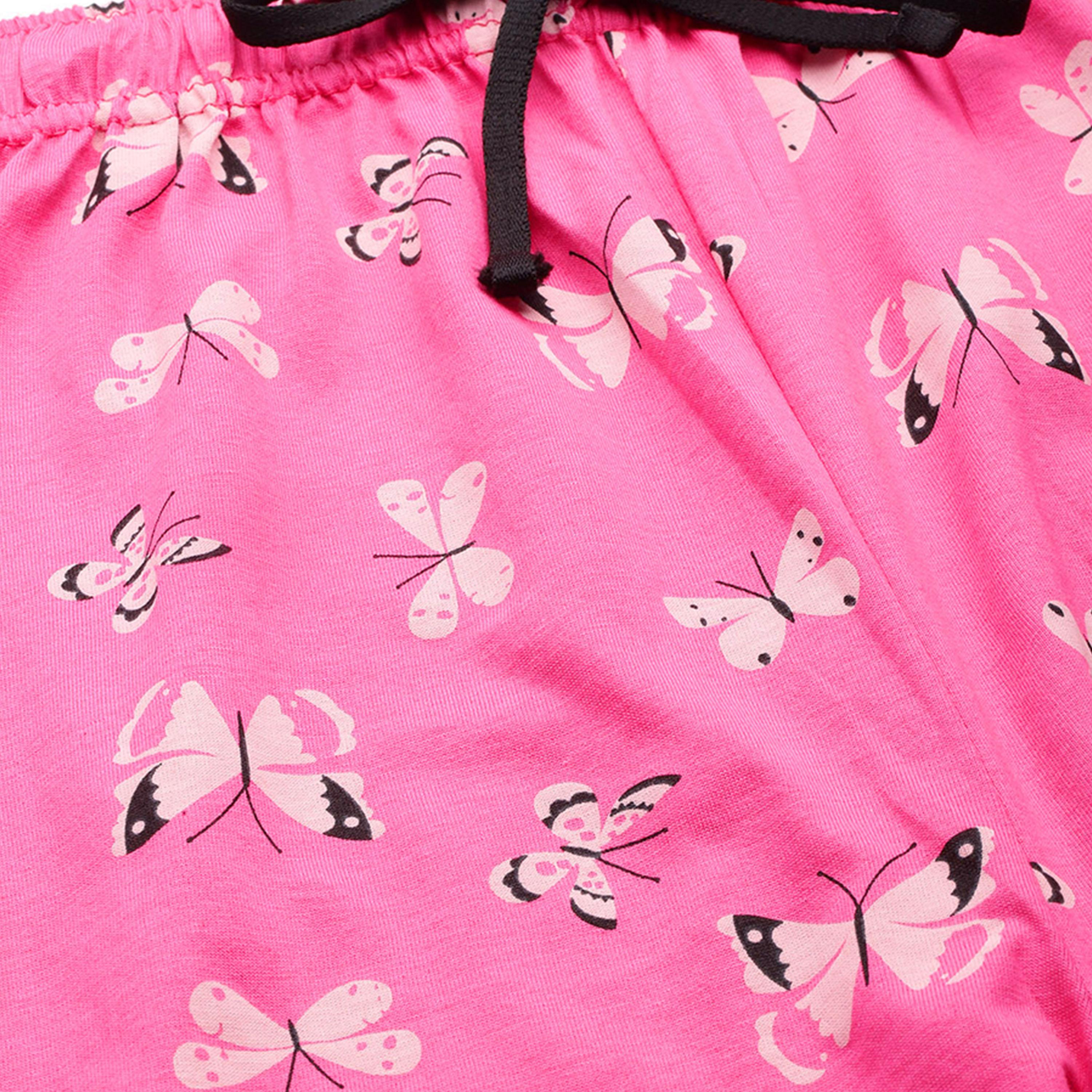 ليدينغ ليدي × ستايلي-  بيجاما قميص قطني بطبعة فراشات-women-clothing-nightwear-pyjamas-longsets-image-3
