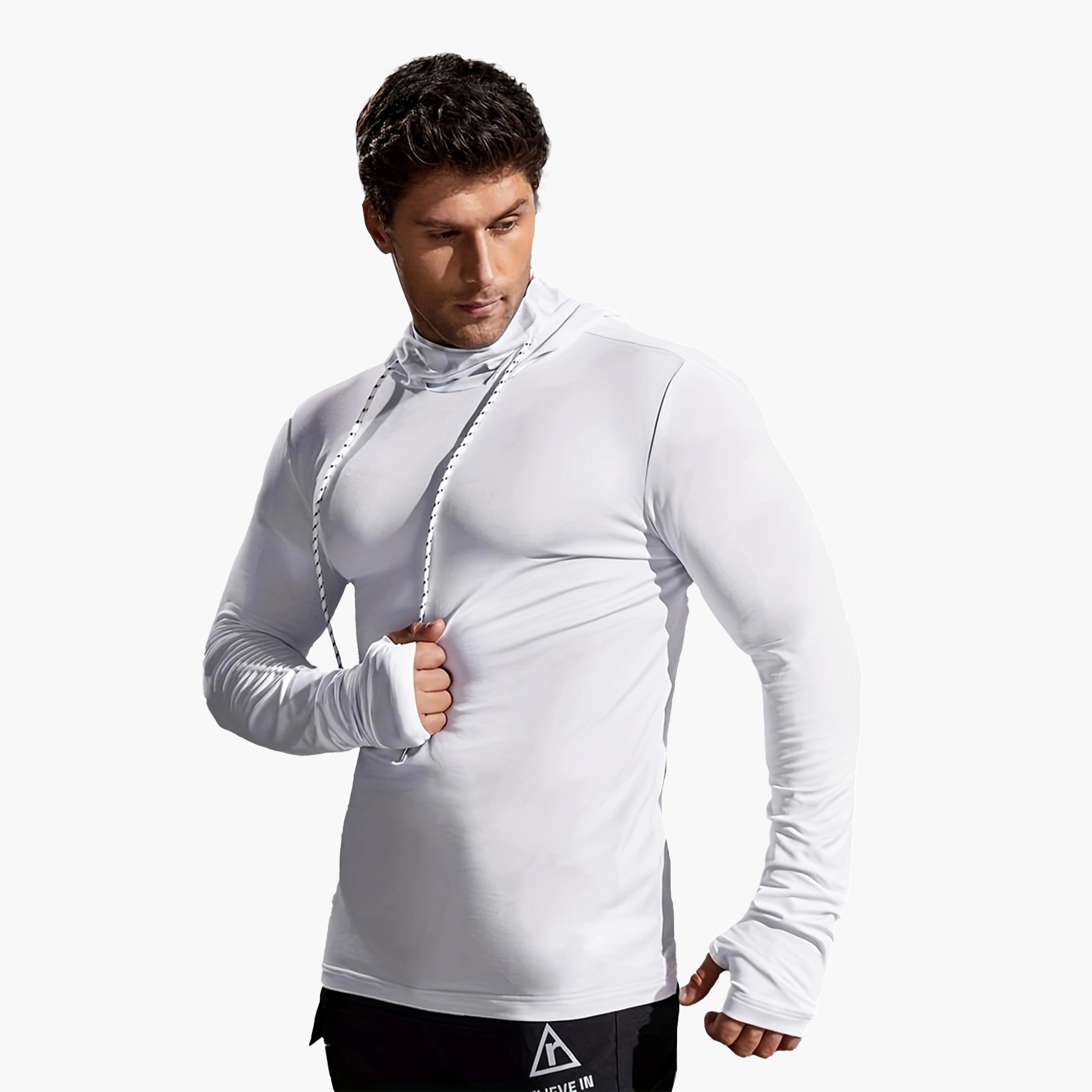 Take Two Long Sleeve Drawstring Hooded T-Shirt with Thumbhole-men-clothing-sportswearandactivewear-tshirtsandpolos-image-4