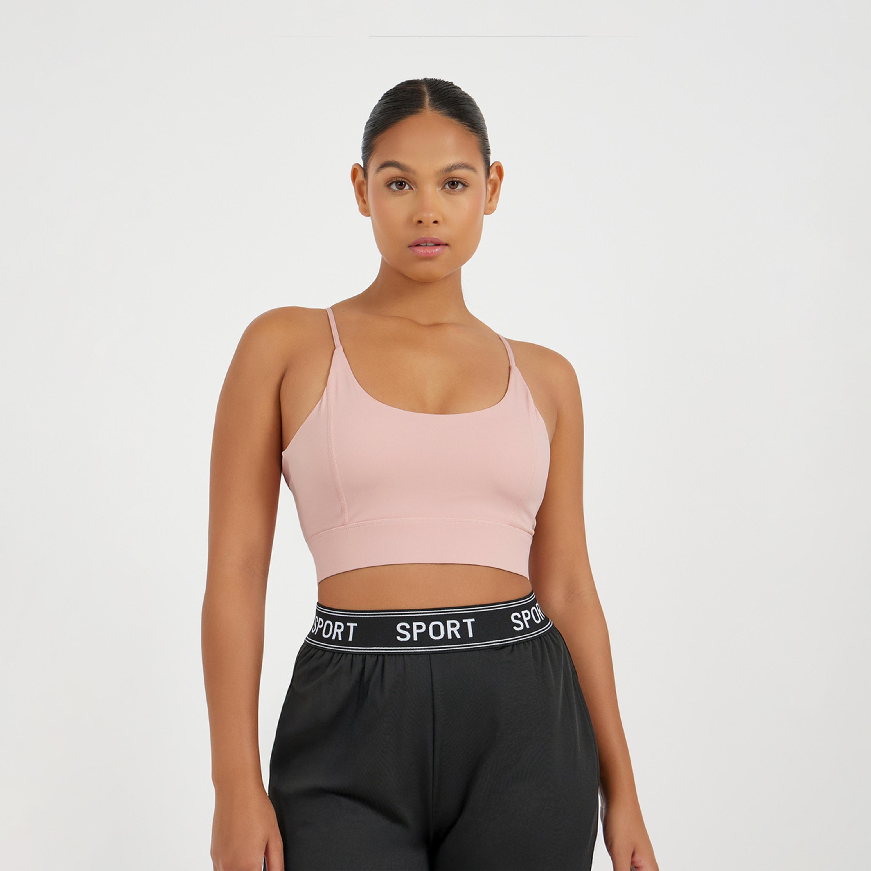 Styli V Strap Back Cut Out Medium Impact Sports Bra-men-clothing-sportswearandactivewear-tshirtsandpolos-image-2