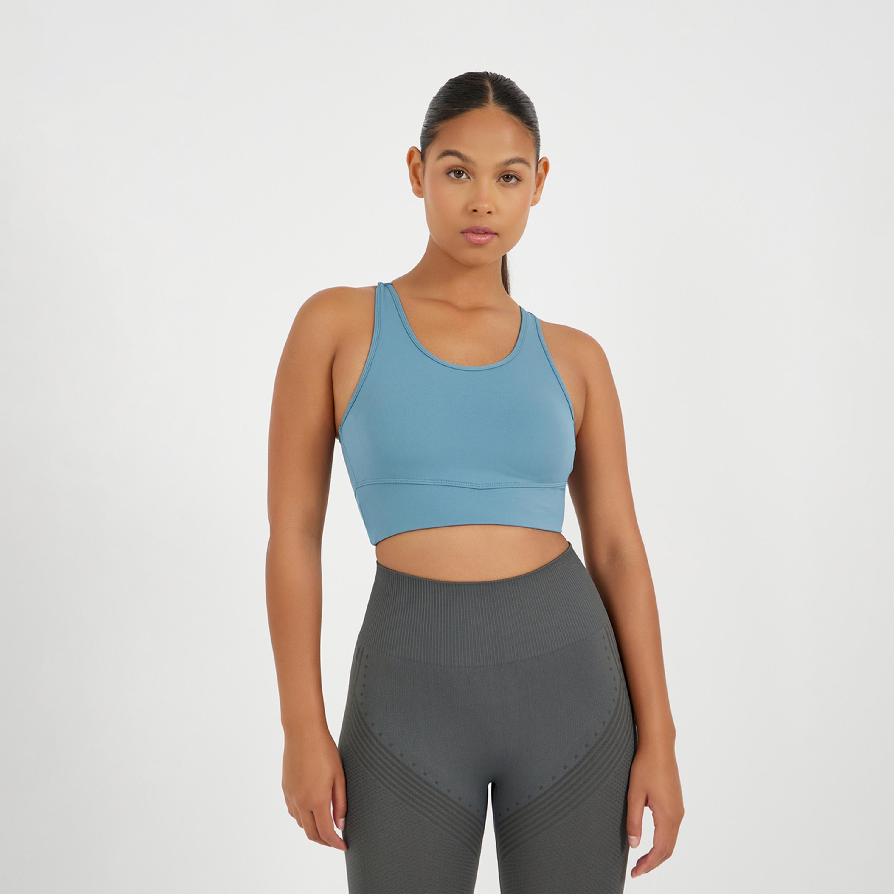 ستايلي - حمالة صدر رياضية متوسطة التأثير بتفاصيل فتحة على الظهر-women-clothing-sportswearandactivewear-sportsbras-image-1