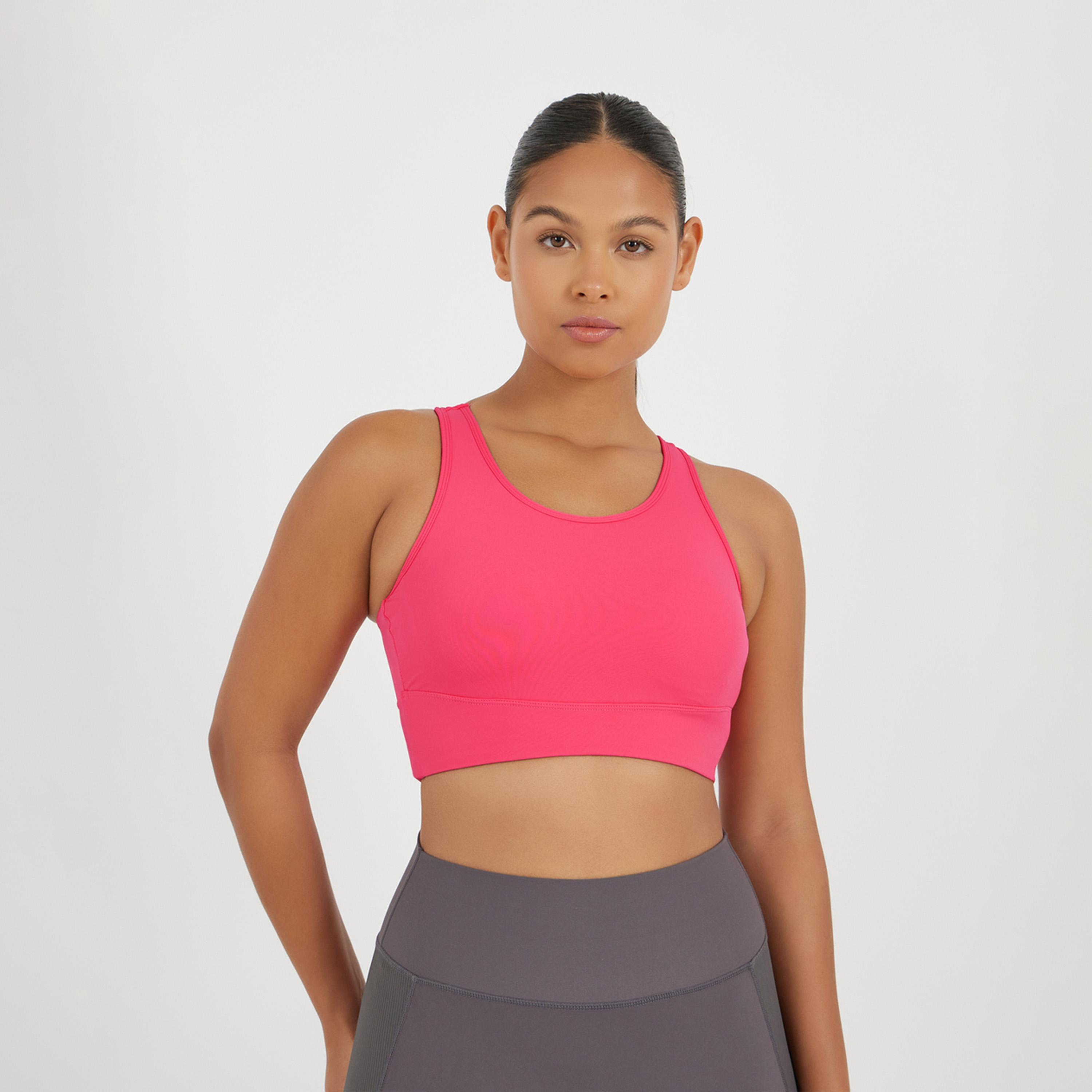 ستايلي - حمالة صدر رياضية متوسطة التأثير بتفاصيل فتحة على الظهر-men-clothing-sportswearandactivewear-tshirtsandpolos-image-1