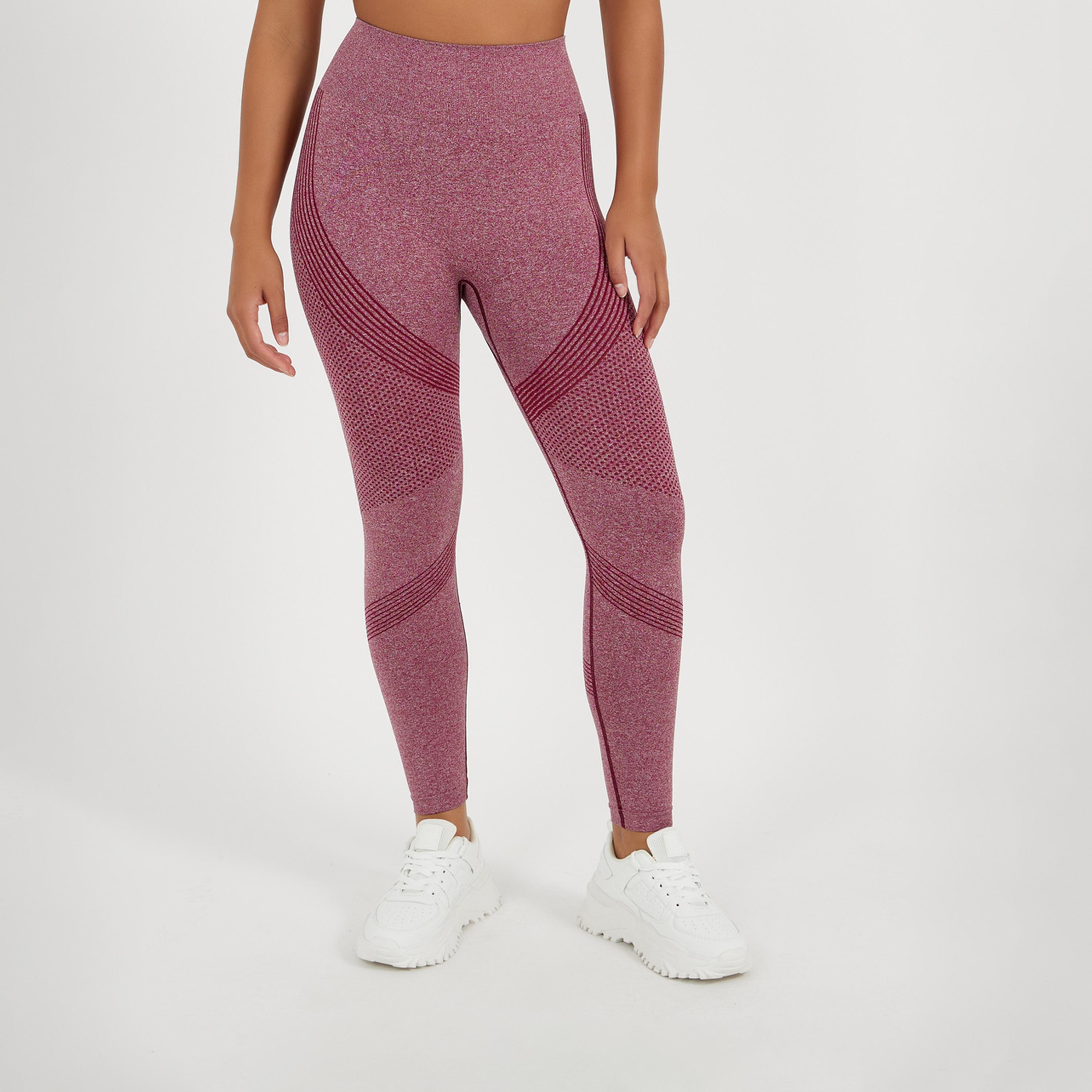 ستايلي - بنطال ضيق بدون درزات من الجاكار-women-clothing-sportswearandactivewear-bottoms-leggings-image-2